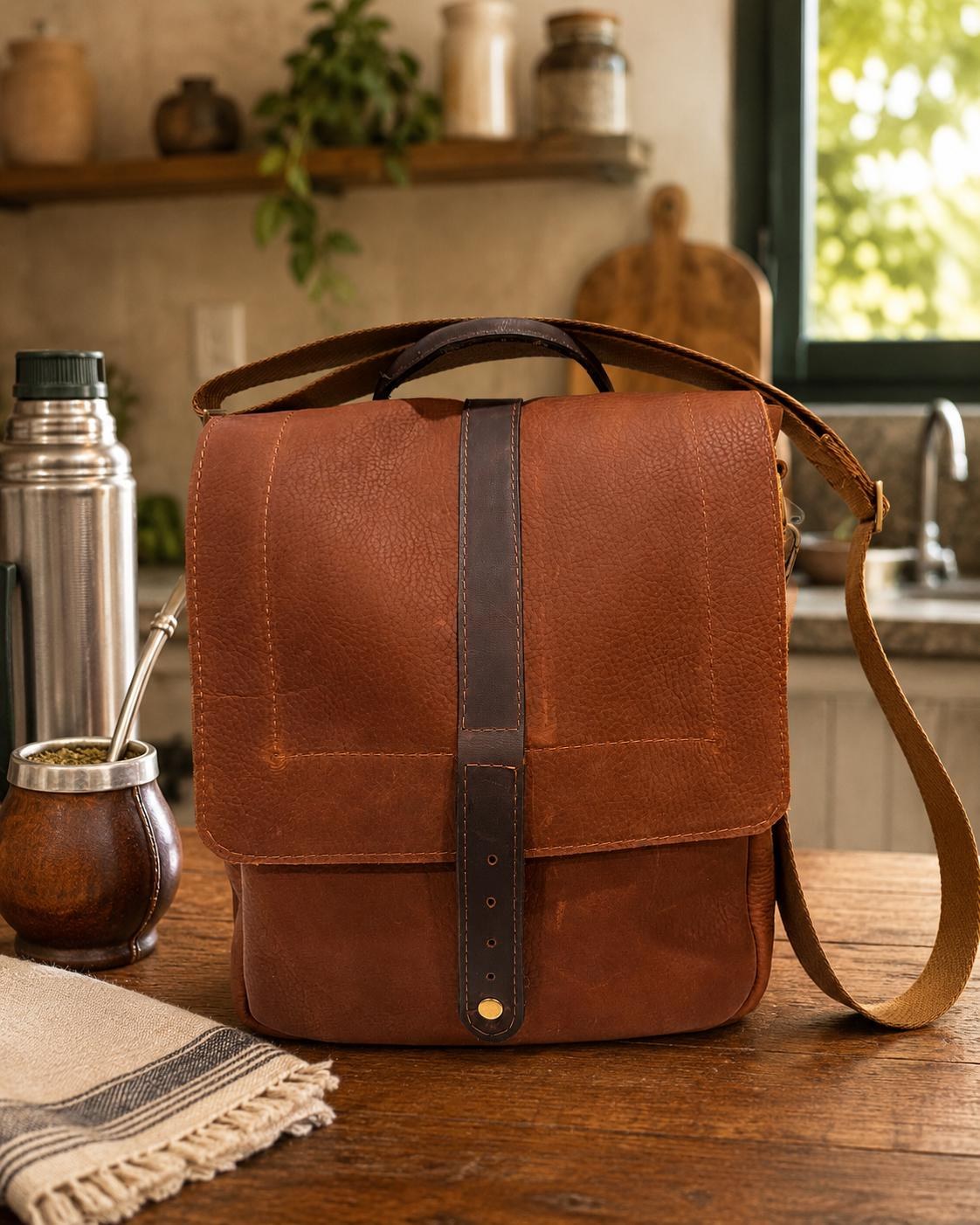 Premium Yerba Mate Bag-Bolso Matero hecho a mano– Cuero Argentino, view 4