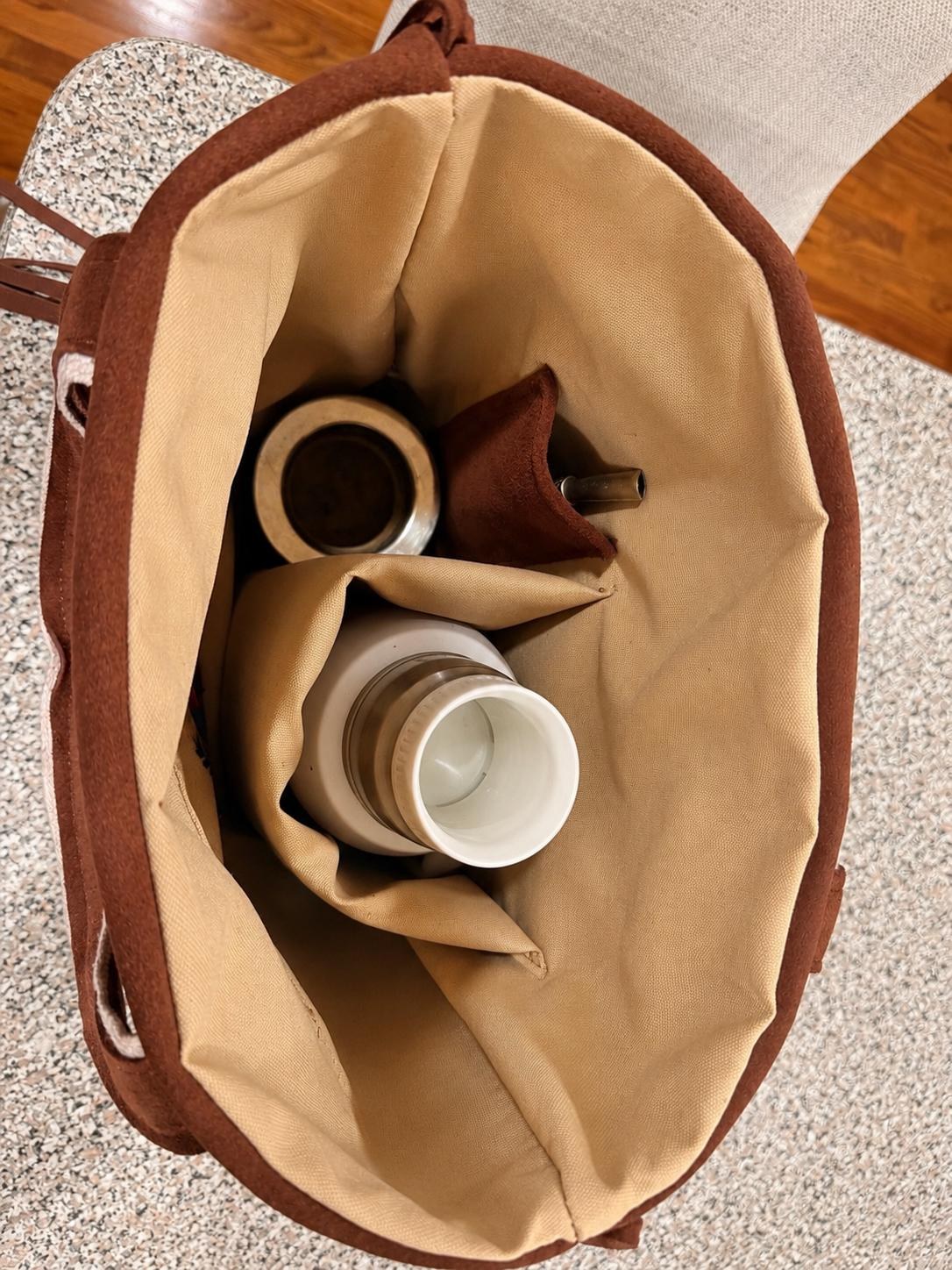 Yerba Mate Bag-Bolso Matero hecho a mano– Cuero Argentino, view 5