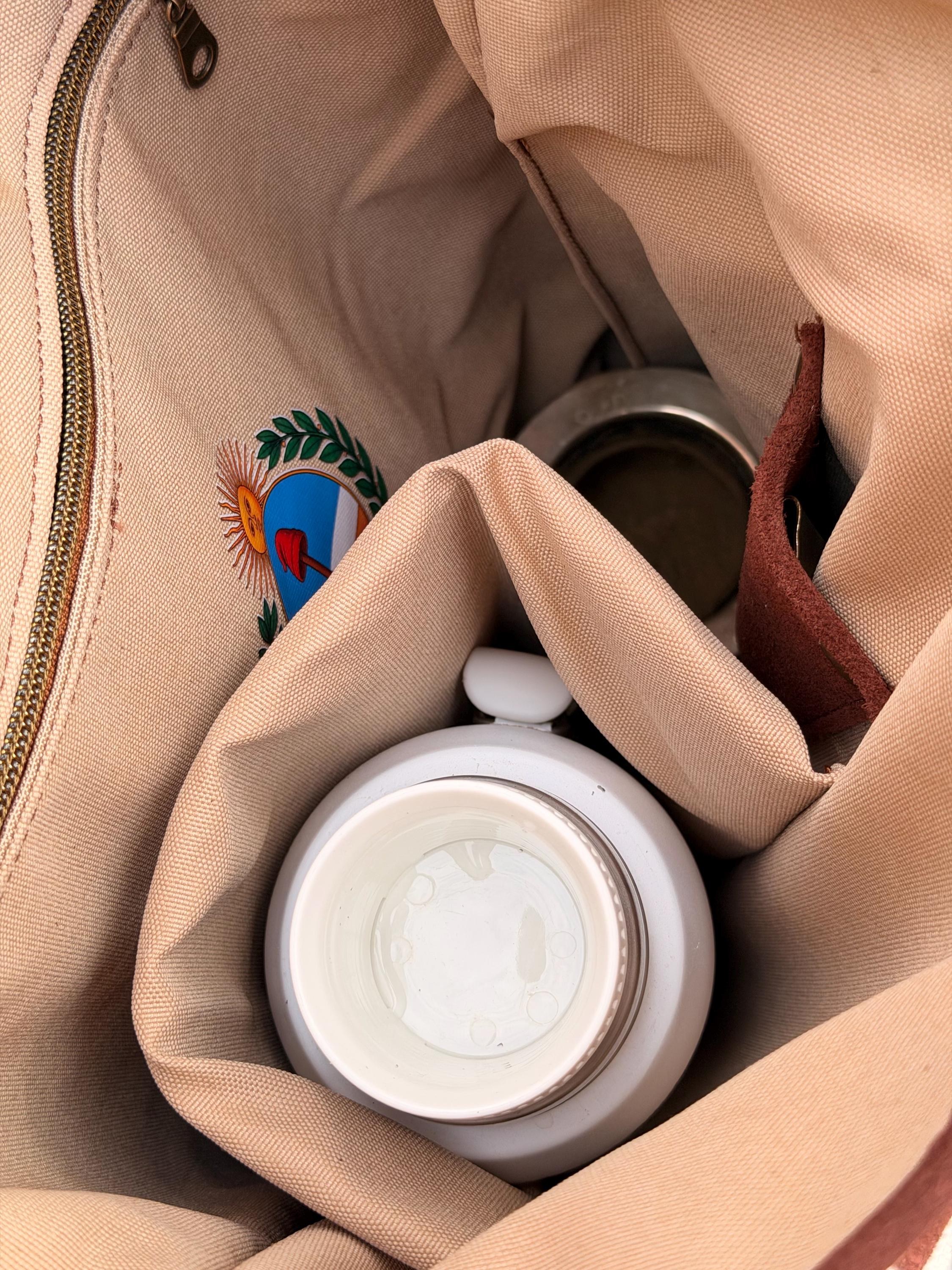 Yerba Mate Bag-Bolso Matero hecho a mano– Cuero Argentino, view 9