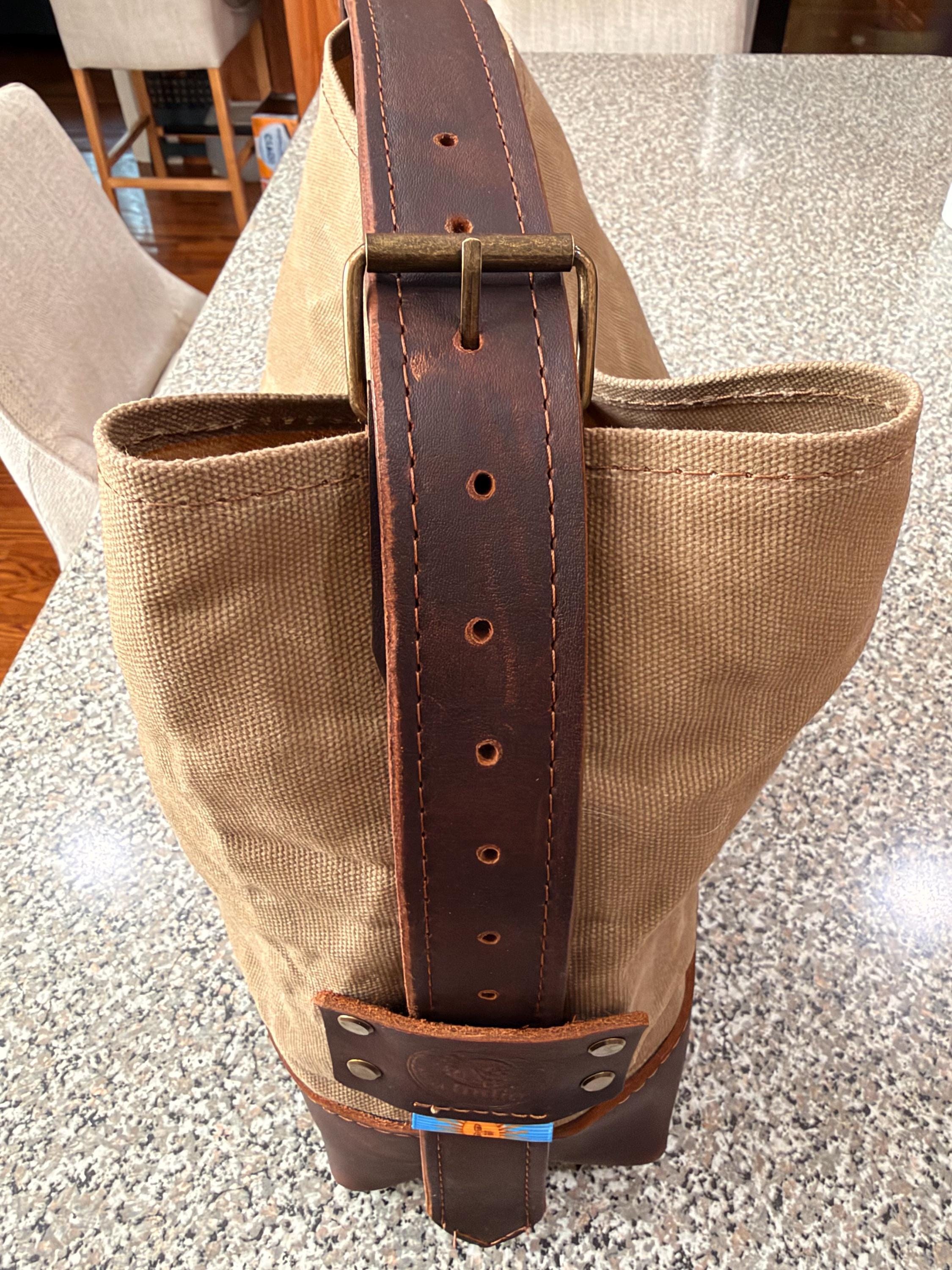 Premium Yerba Mate Bag -Bolso Matero hecho a mano– Cuero Argentino y Lona, view 5