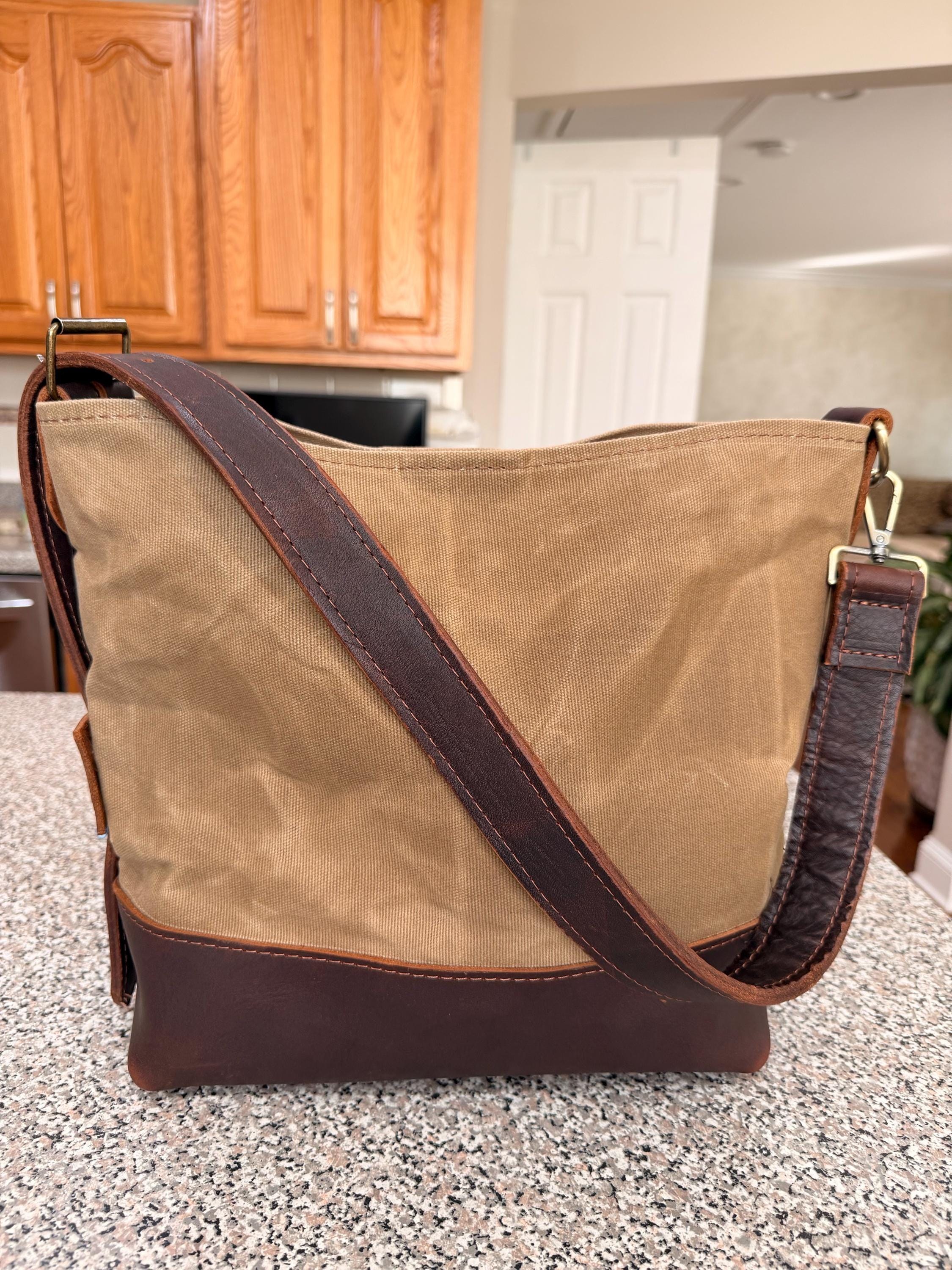 Premium Yerba Mate Bag -Bolso Matero hecho a mano– Cuero Argentino y Lona, view 6
