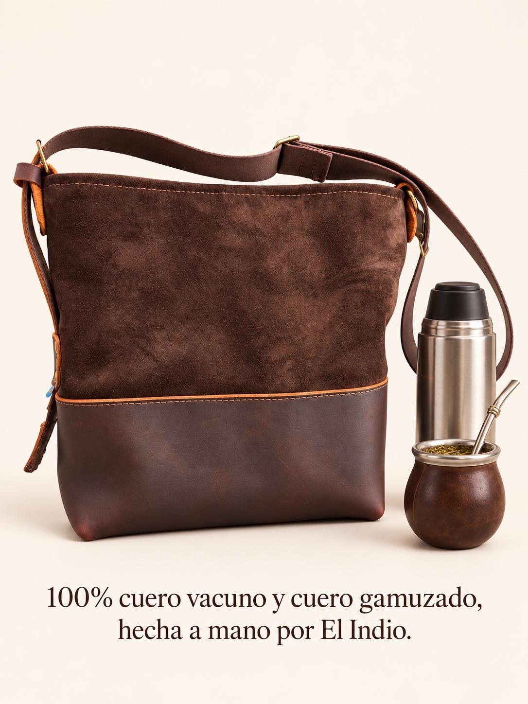 Premium Yerba Mate Bag-Bolso Matero hecho a mano– Cuero Argentino