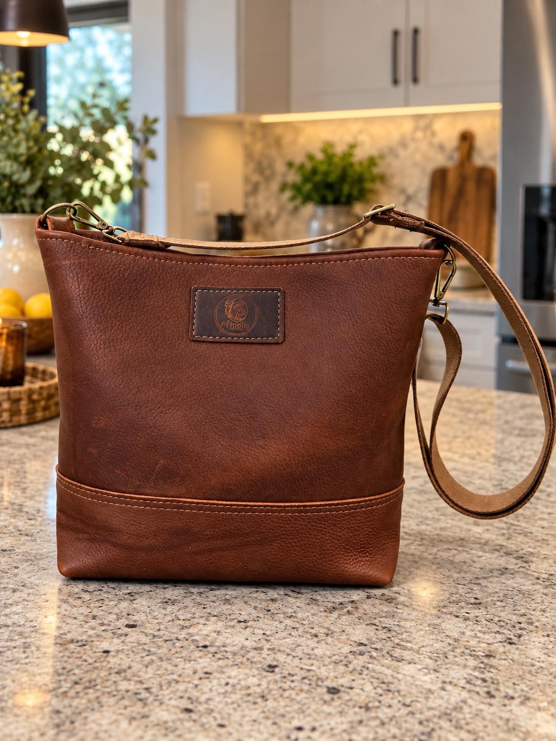 Premium Yerba Mate Bag-Bolso Matero hecho a mano– Cuero Argentino, view 4