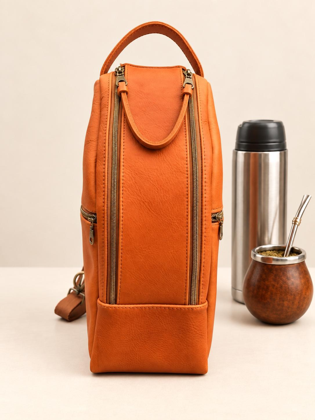 Premium Yerba Mate Bag kit-Mochila Matera kit hecho a mano– Cuero Argentino, view 3