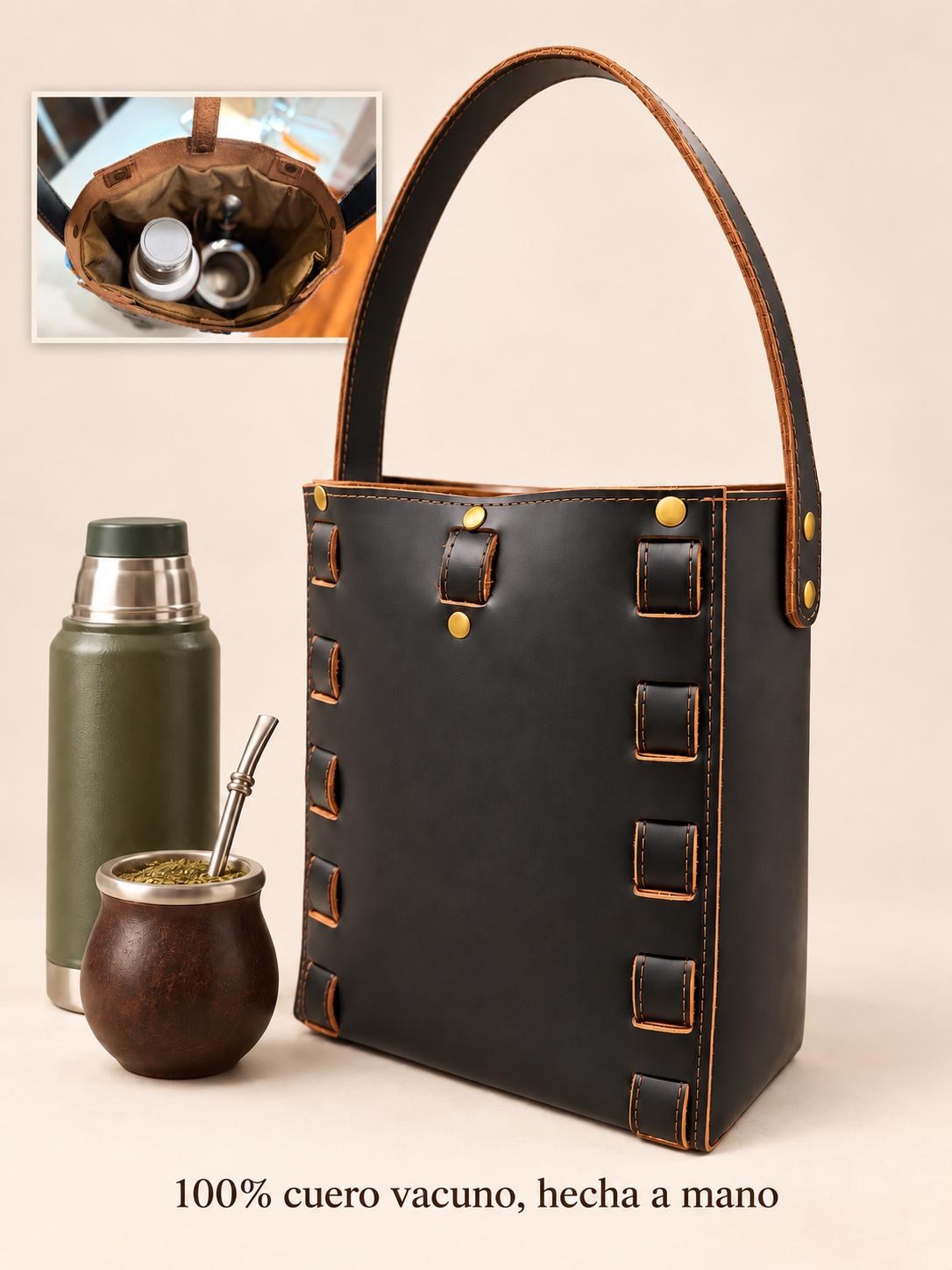 Premium Yerba Mate Bag-Bolso Matero hecho a mano– Cuero Argentino