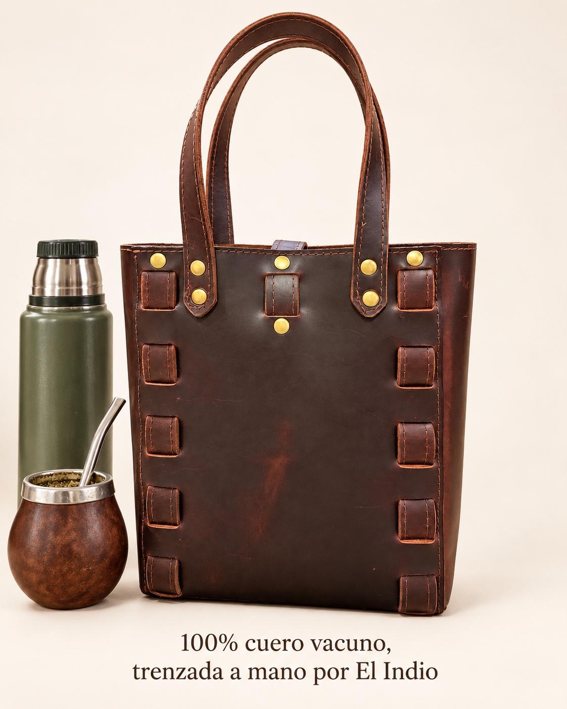 Premium Yerba Mate Bag-Bolso Matero hecho a mano– Cuero Argentino, view 8