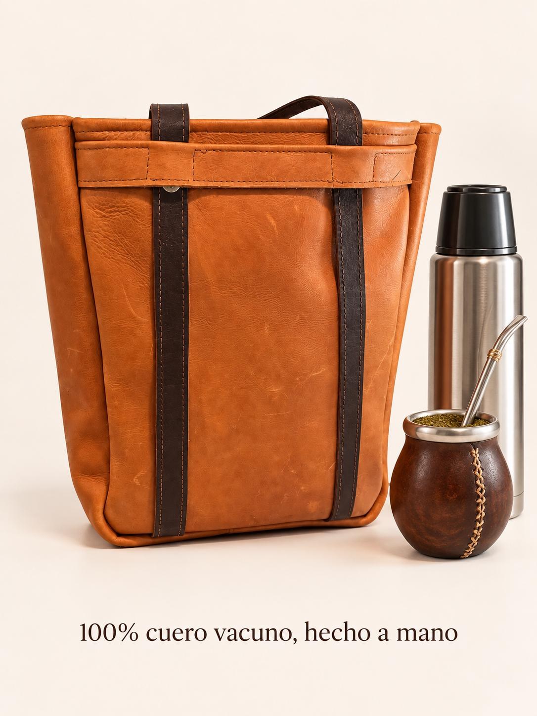Premium Yerba Mate Tote/Backpack - Bolso Matero/Mochila Cuero, view 3