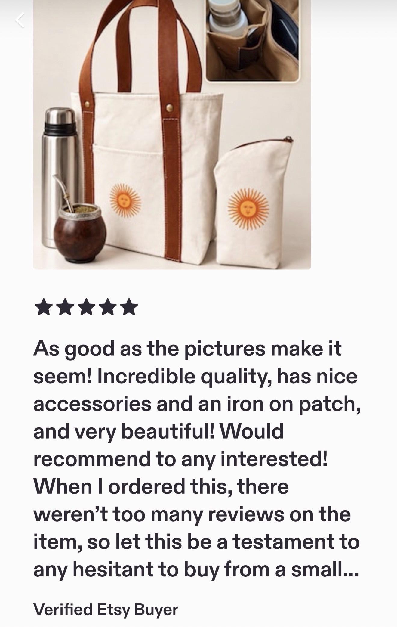Premium Handmade Yerba mate bag-Bolso Matero hecho a mano., view 2
