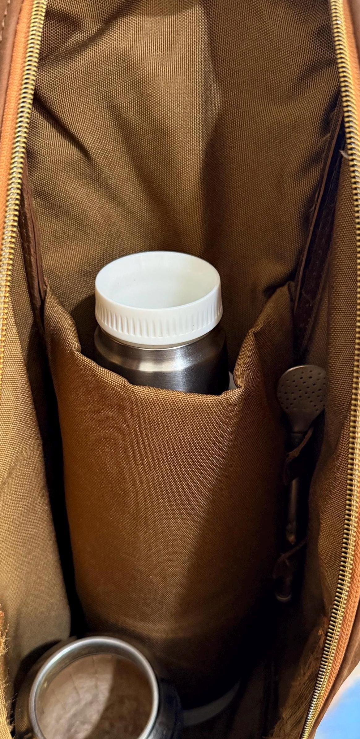 Premium Yerba Mate Bag kit-Mochila Matera kit hecho a mano– Cuero Argentino, view 7