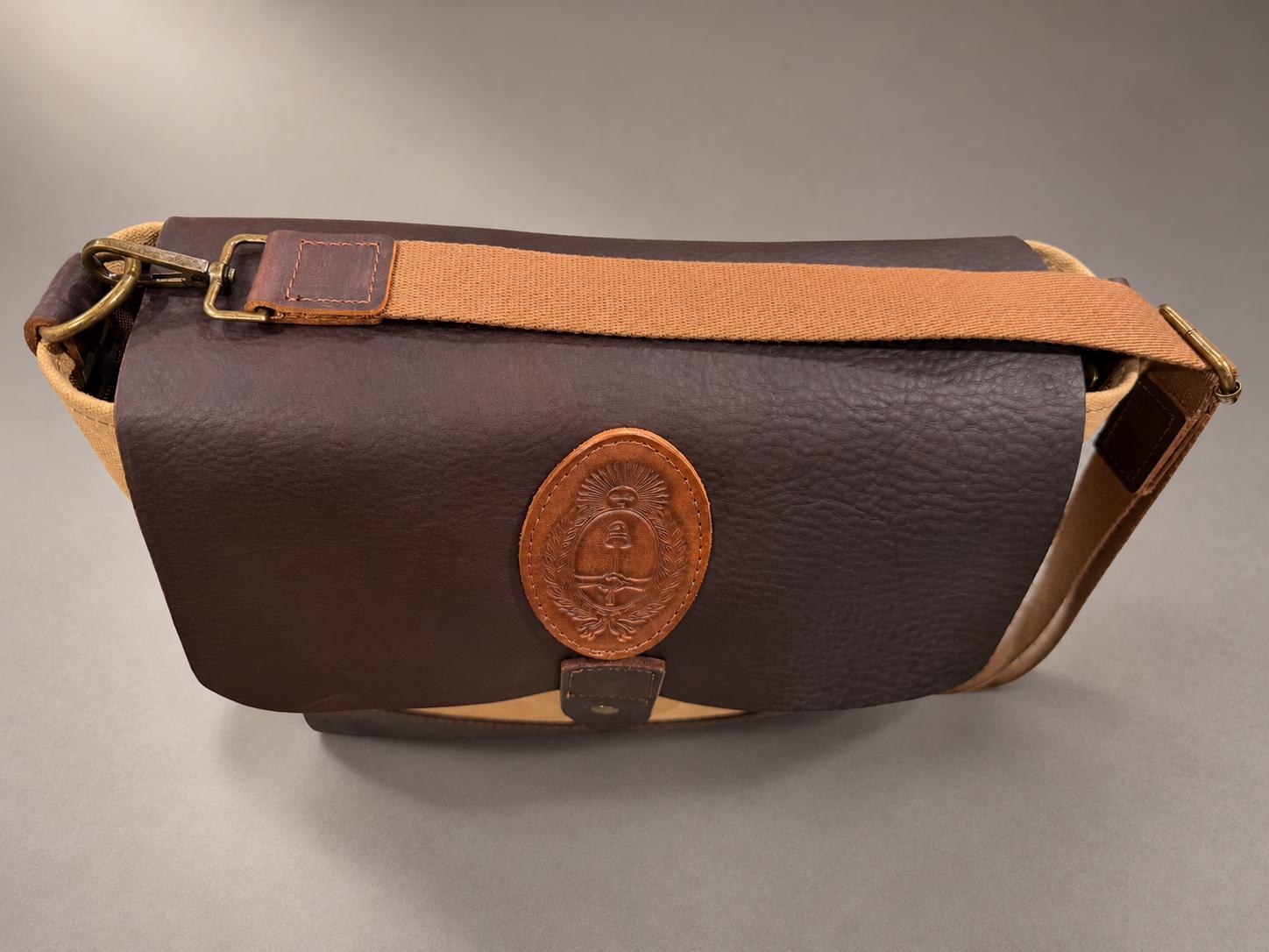 Patria Waxed Canvas & Leather Mate Bag, view 2