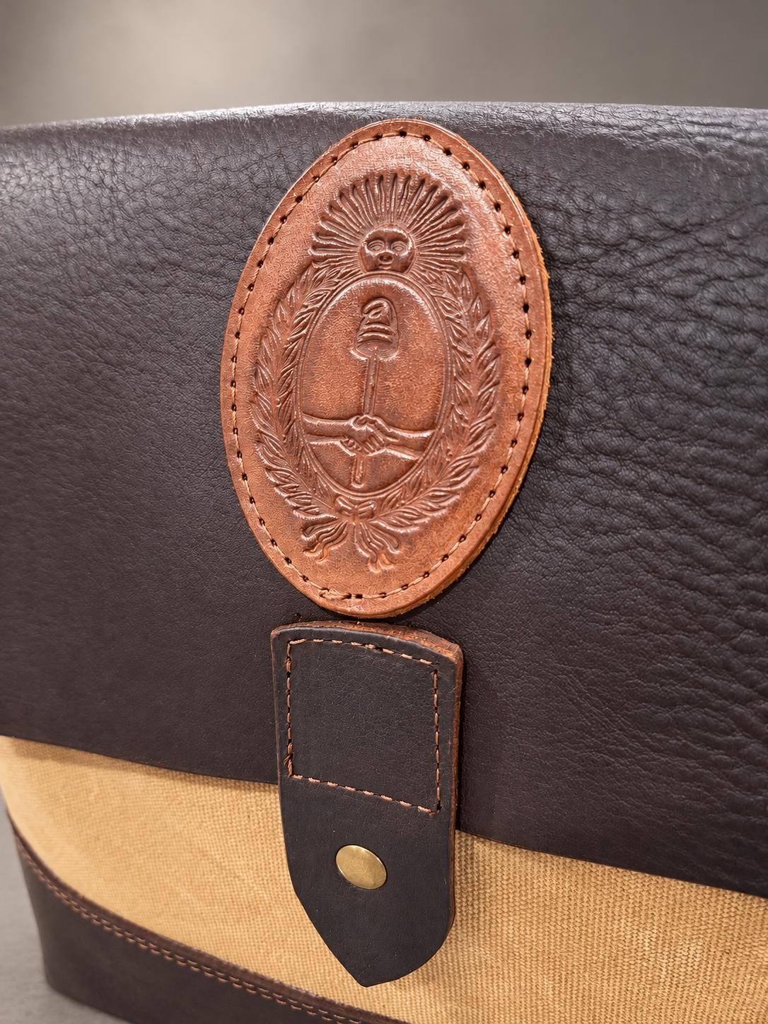 Patria Waxed Canvas & Leather Mate Bag, view 5