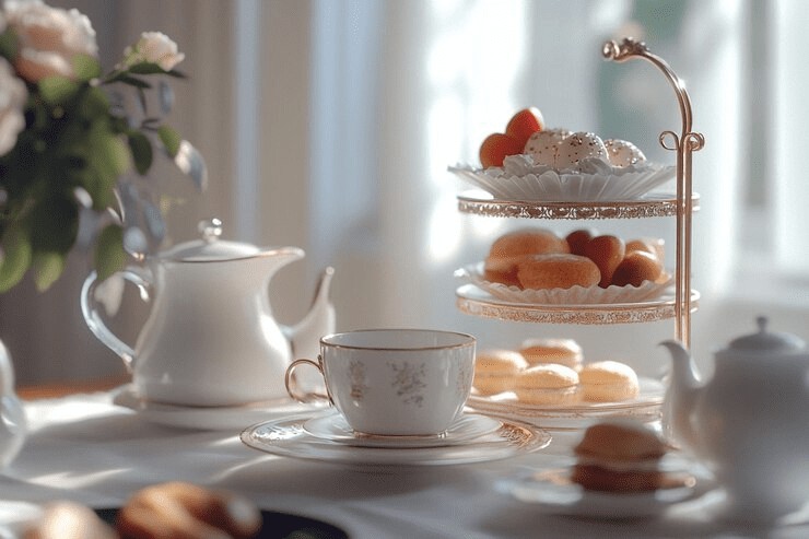 A welcoming afternoon tea table