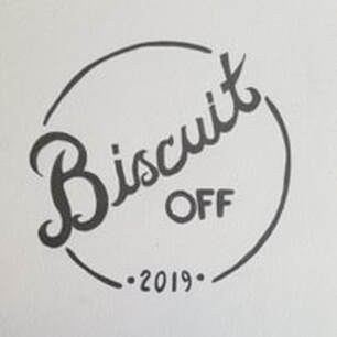 Logo for Biscuit Off, established in 2019.