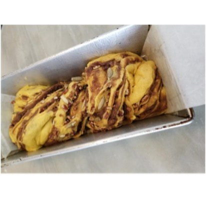 Tray of grilled pineapple slices.