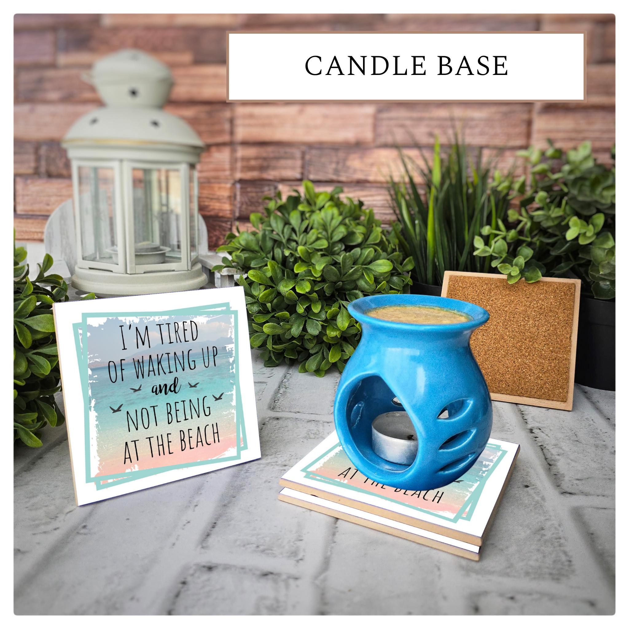 Beach Lover Ceramic Coasters - Set of 4 - Coastal Decor, detail 2