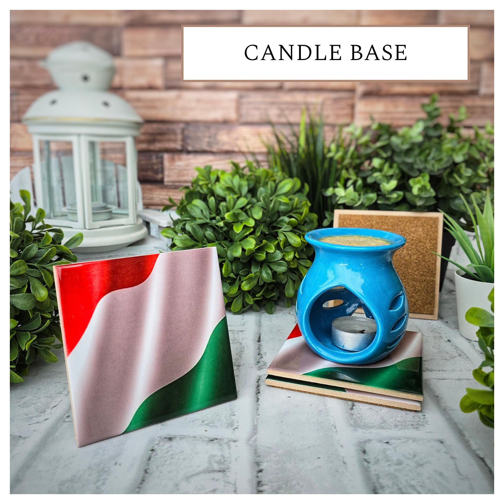 Italian Flag Ceramic Coasters: Set of 4, Cork Backed, detail 6