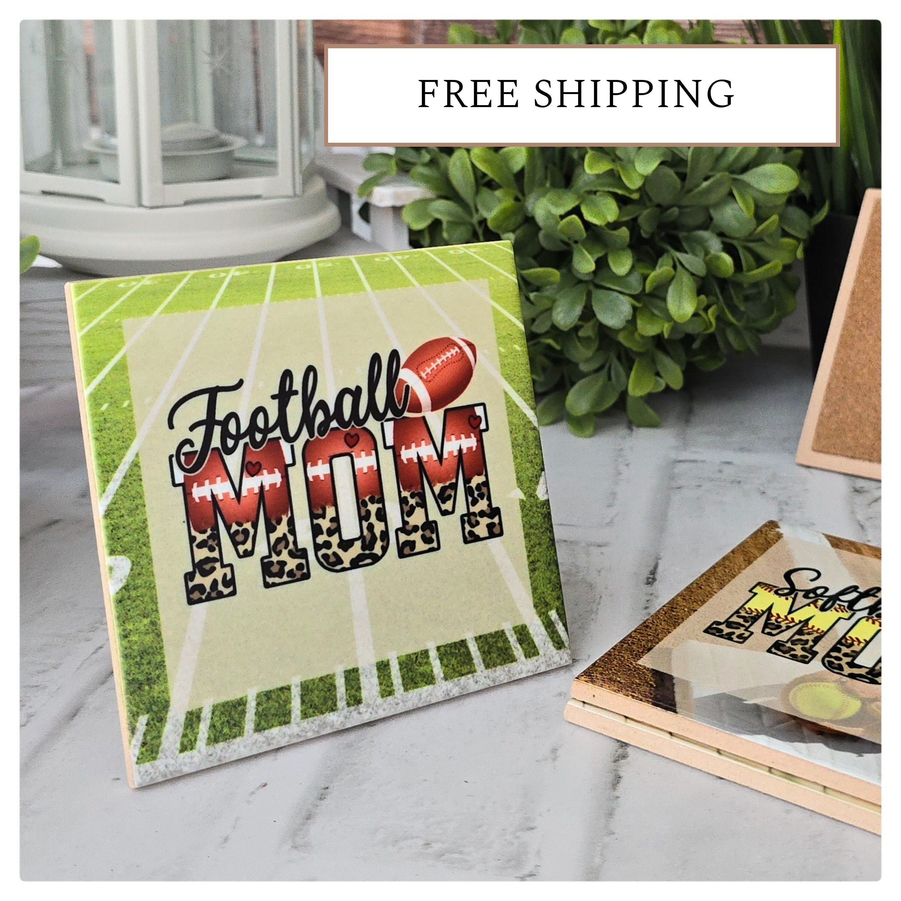 Sports Mom Ceramic Coasters: Customizable Soccer, Baseball, Softball, detail 2