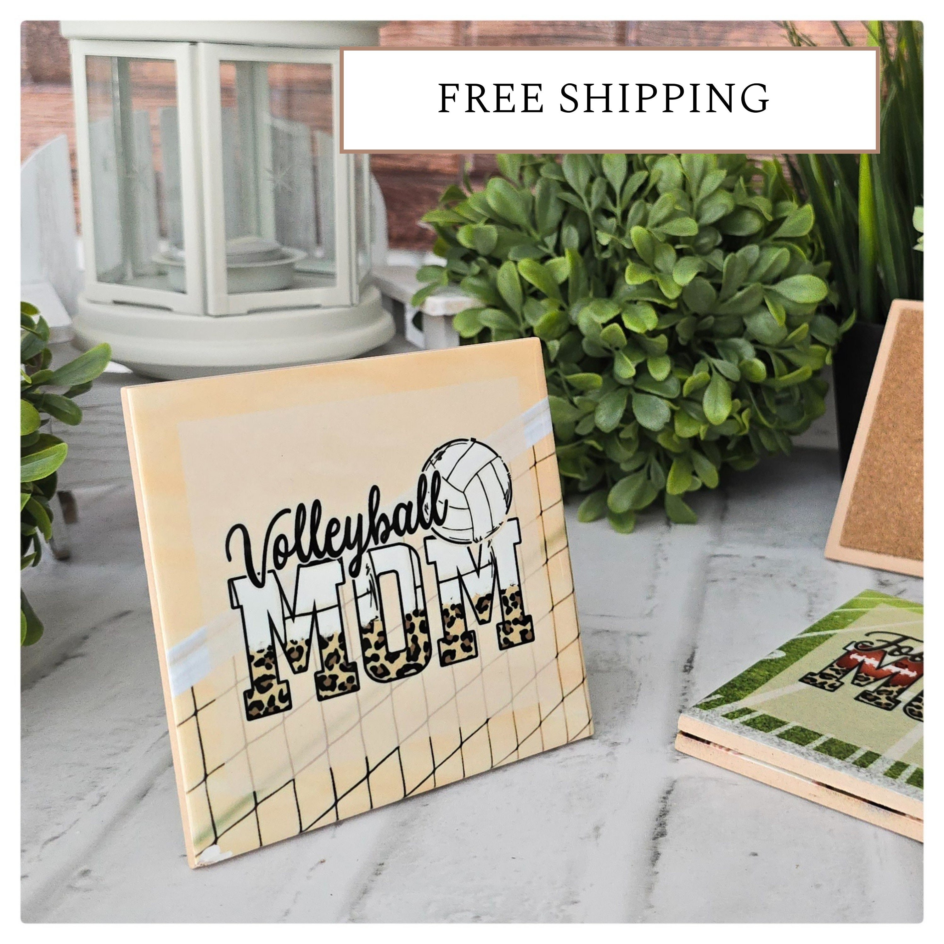 Sports Mom Ceramic Coasters: Customizable Soccer, Baseball, Softball, detail 3