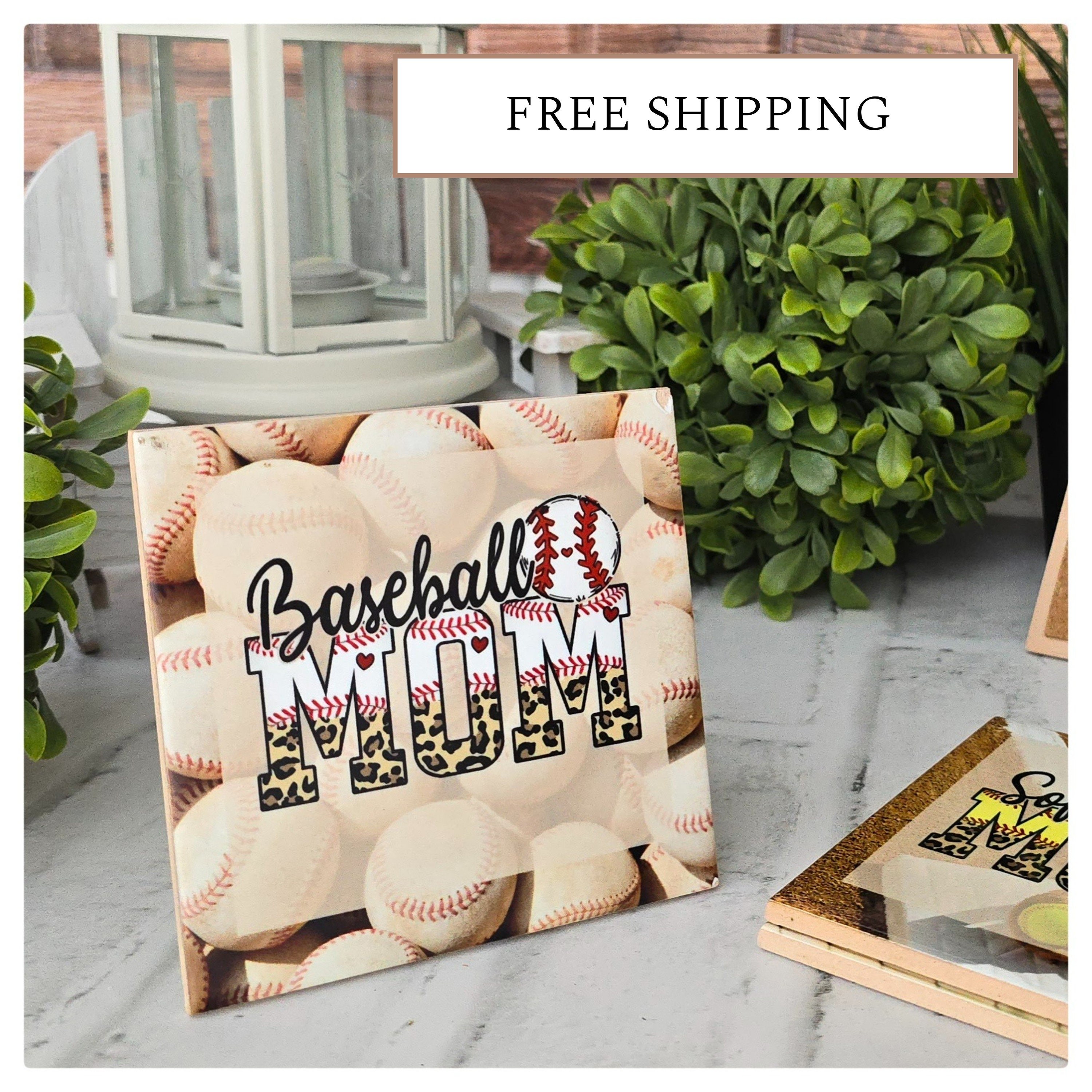 Sports Mom Ceramic Coasters: Customizable Soccer, Baseball, Softball, detail 5