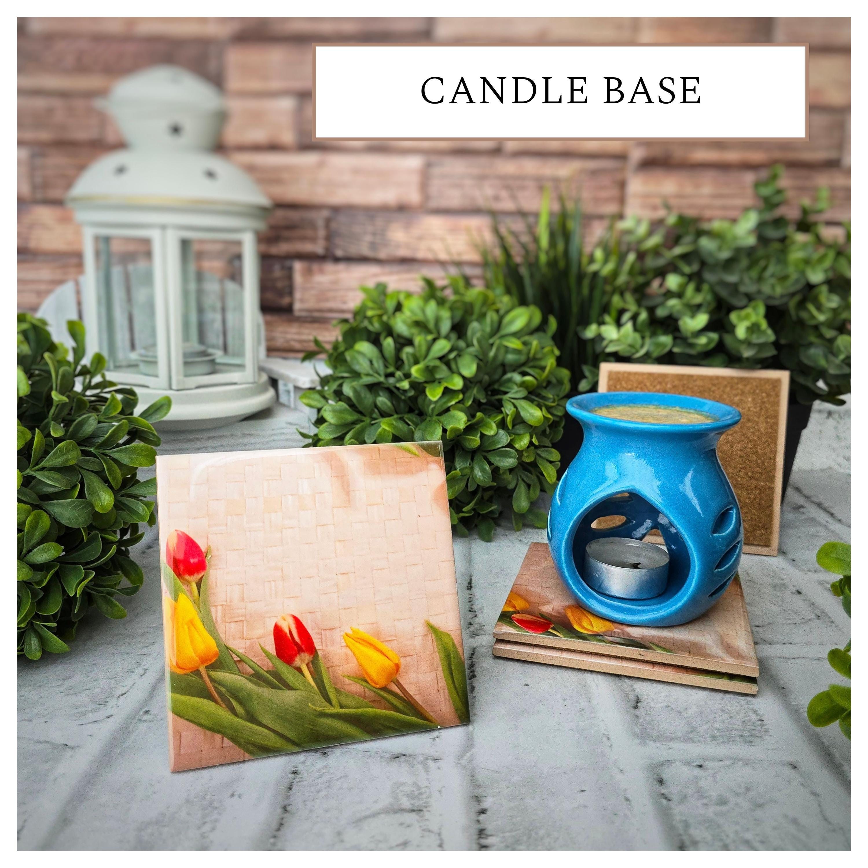 Tulip Ceramic Coasters: Spring Floral Drink Coasters, Set of 4, detail 5