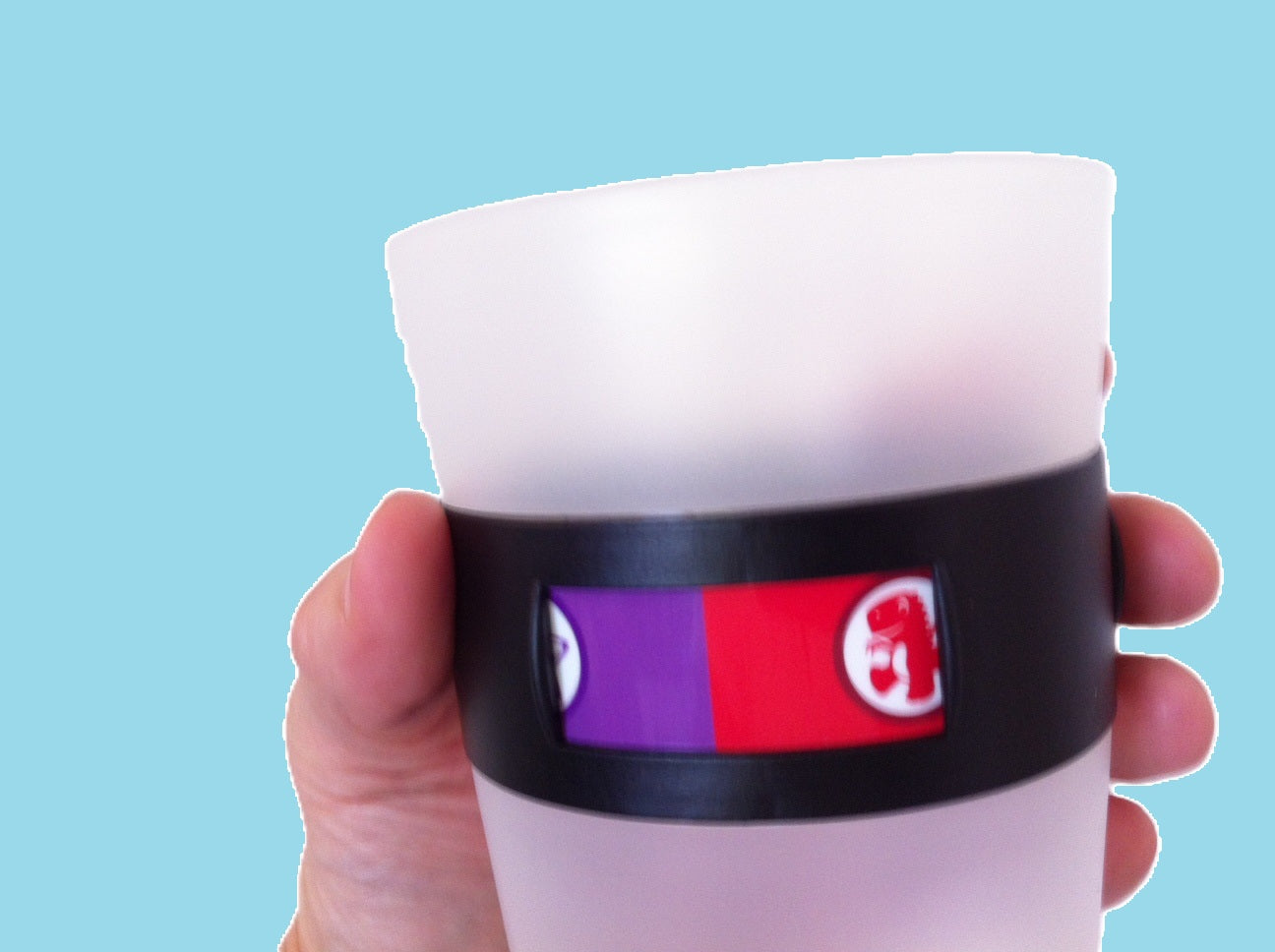 MyColourCup character cups with colorful rotating bands