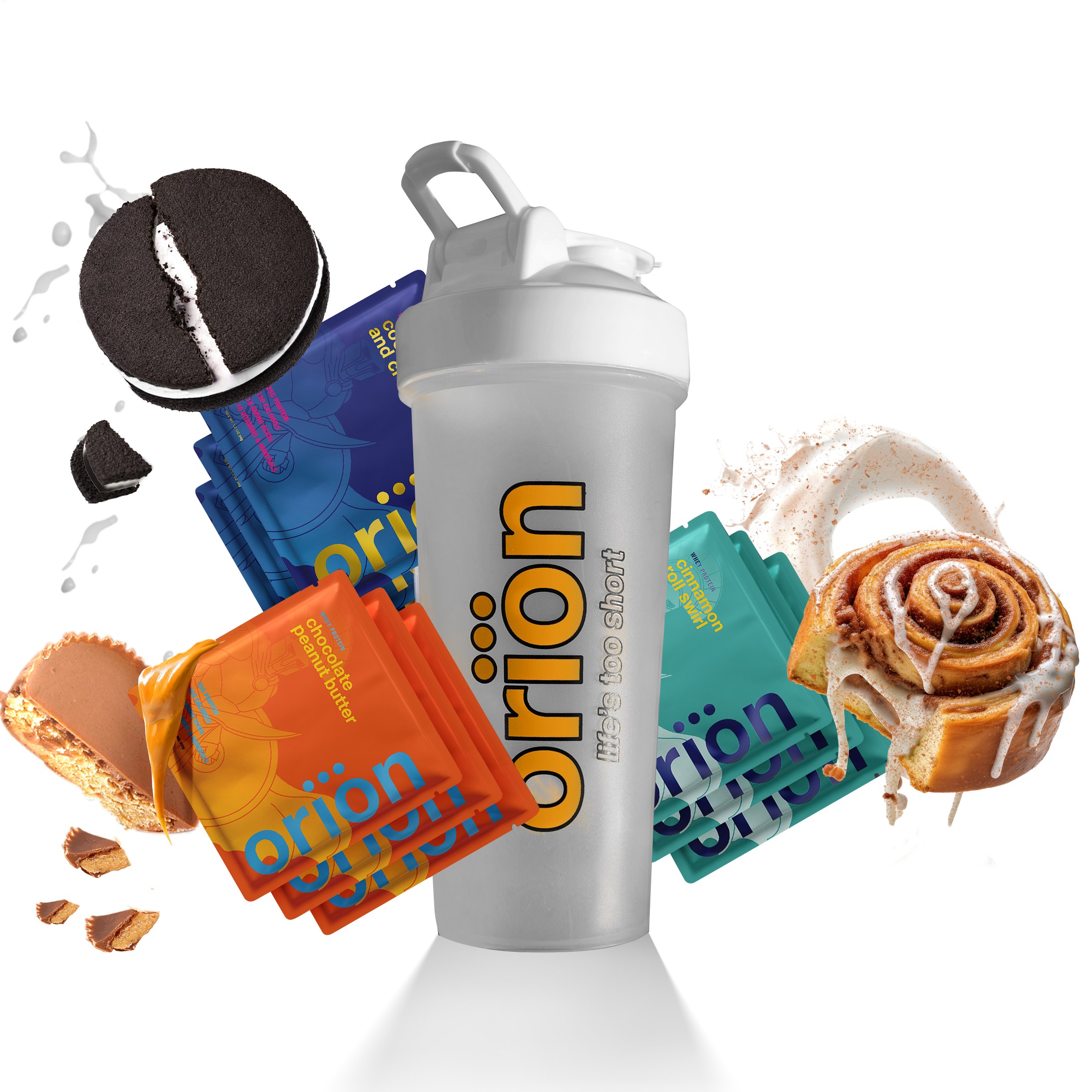 9 Loaded Protein Samples + Shaker Bottle