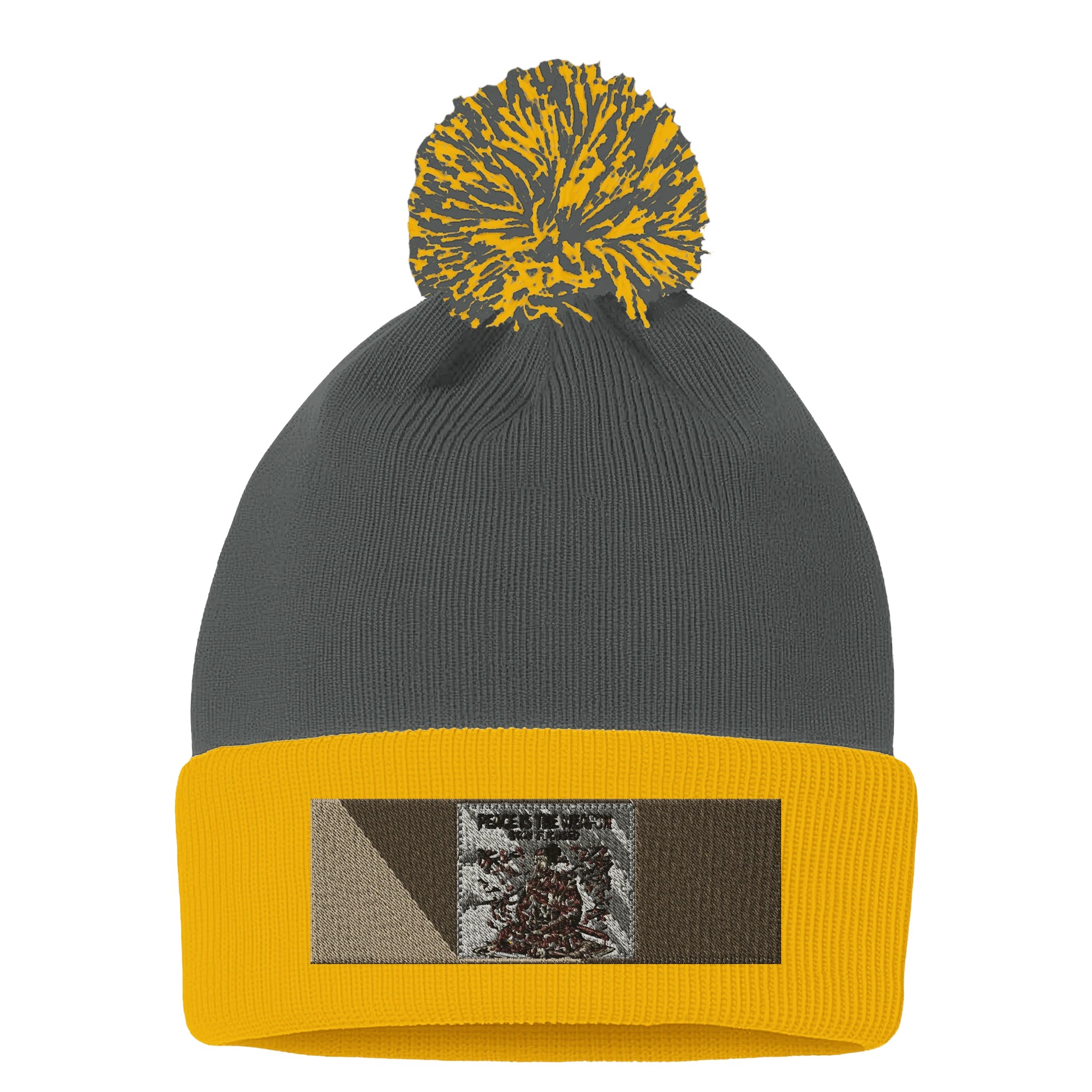 Pom-Pom Cuffed Beanie | Sportsman SP15 forest  gold