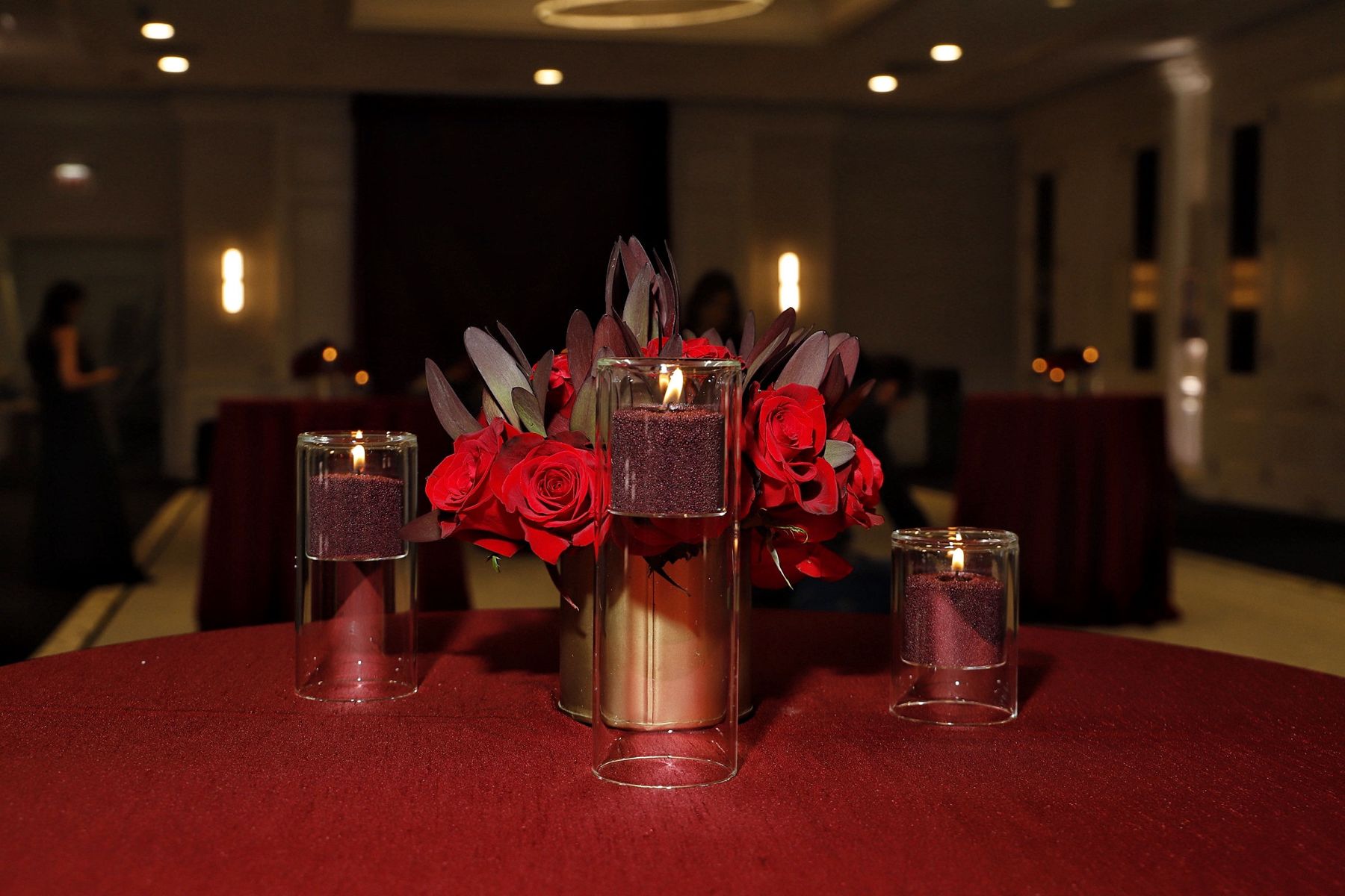 Layered Votive Centerpiece