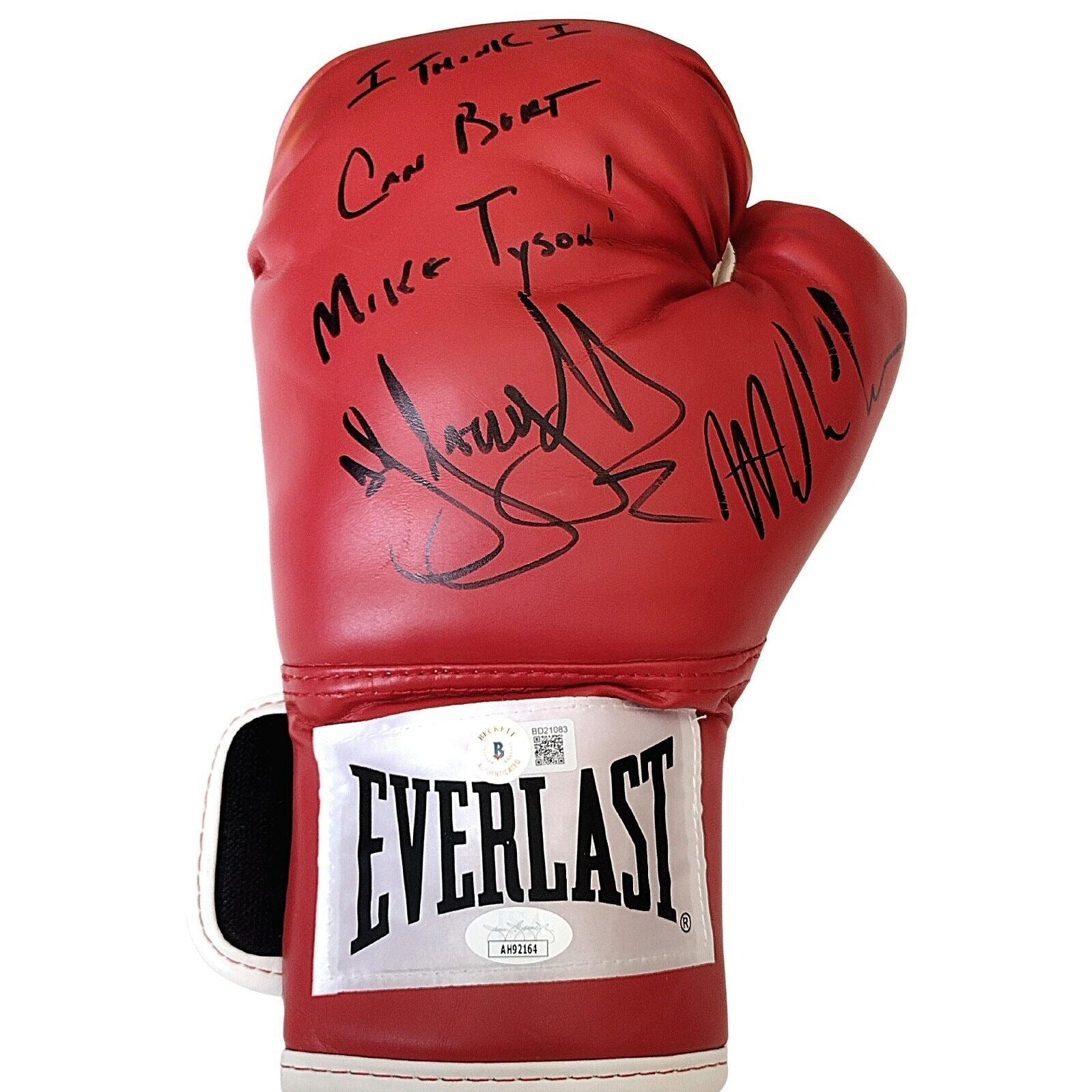 JSA-authenticated dual-signed boxing glove