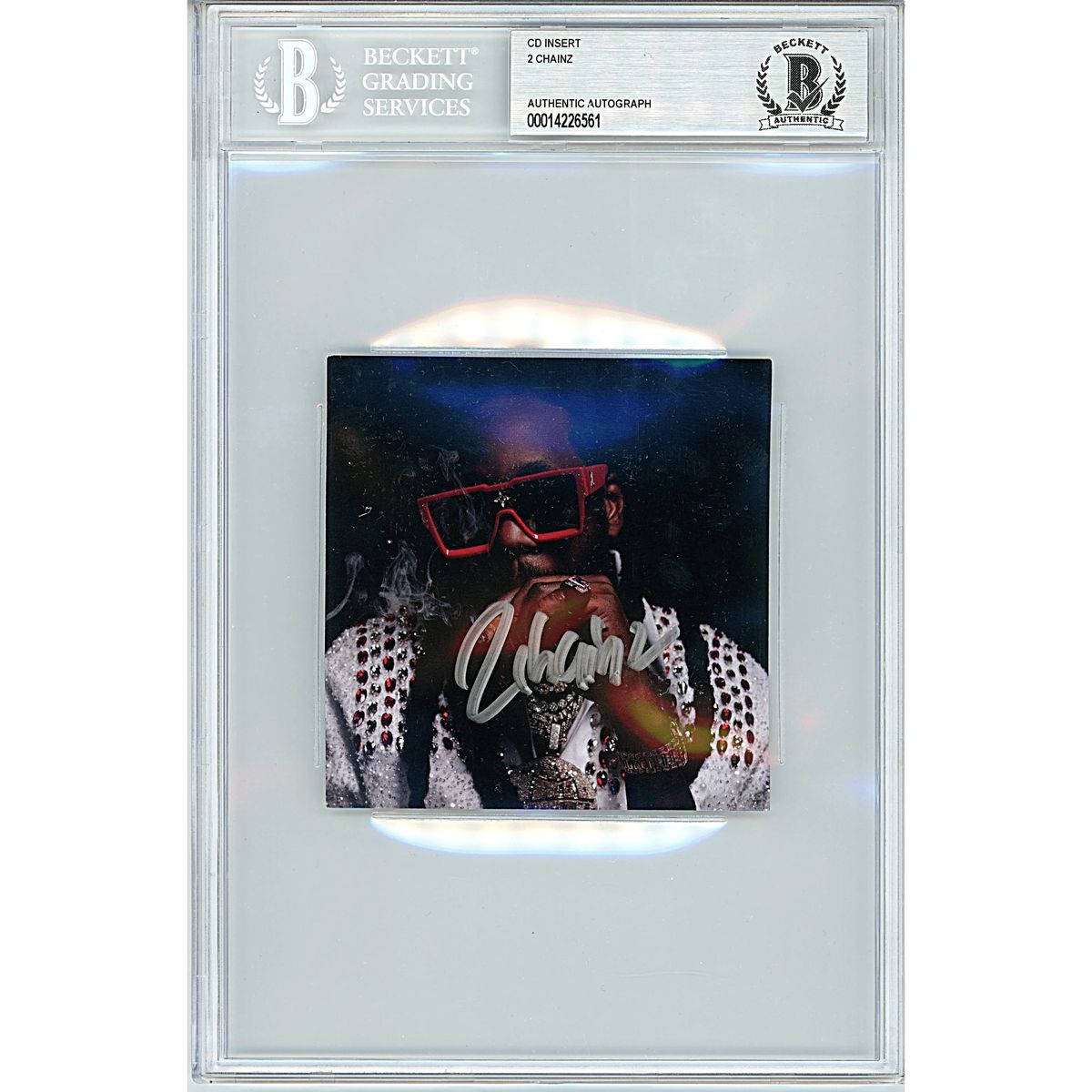 2-Chainz signed CD insert