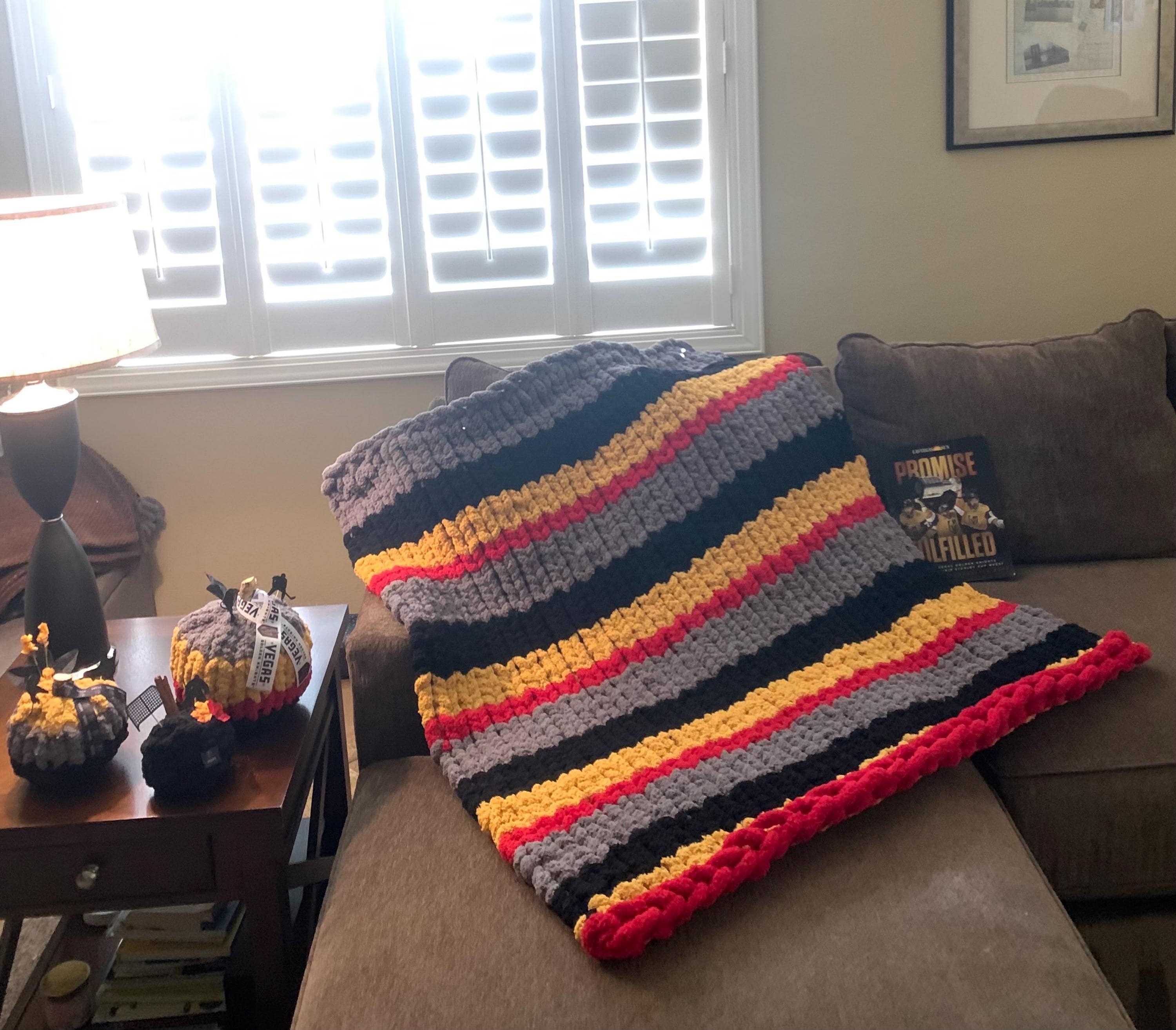 Vegas Golden Knights handmade blanket medium