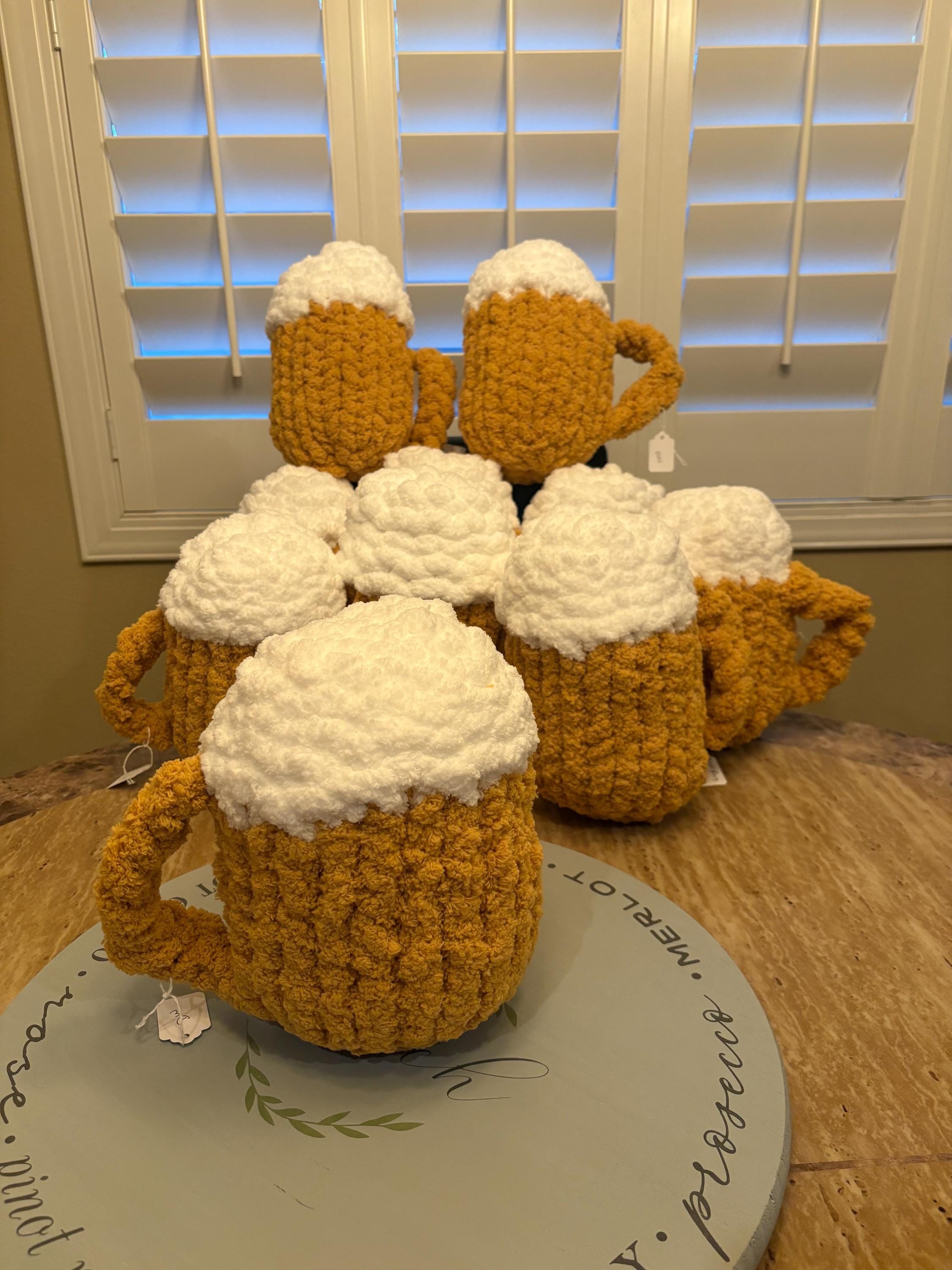 Beer mug chunky knit pattern