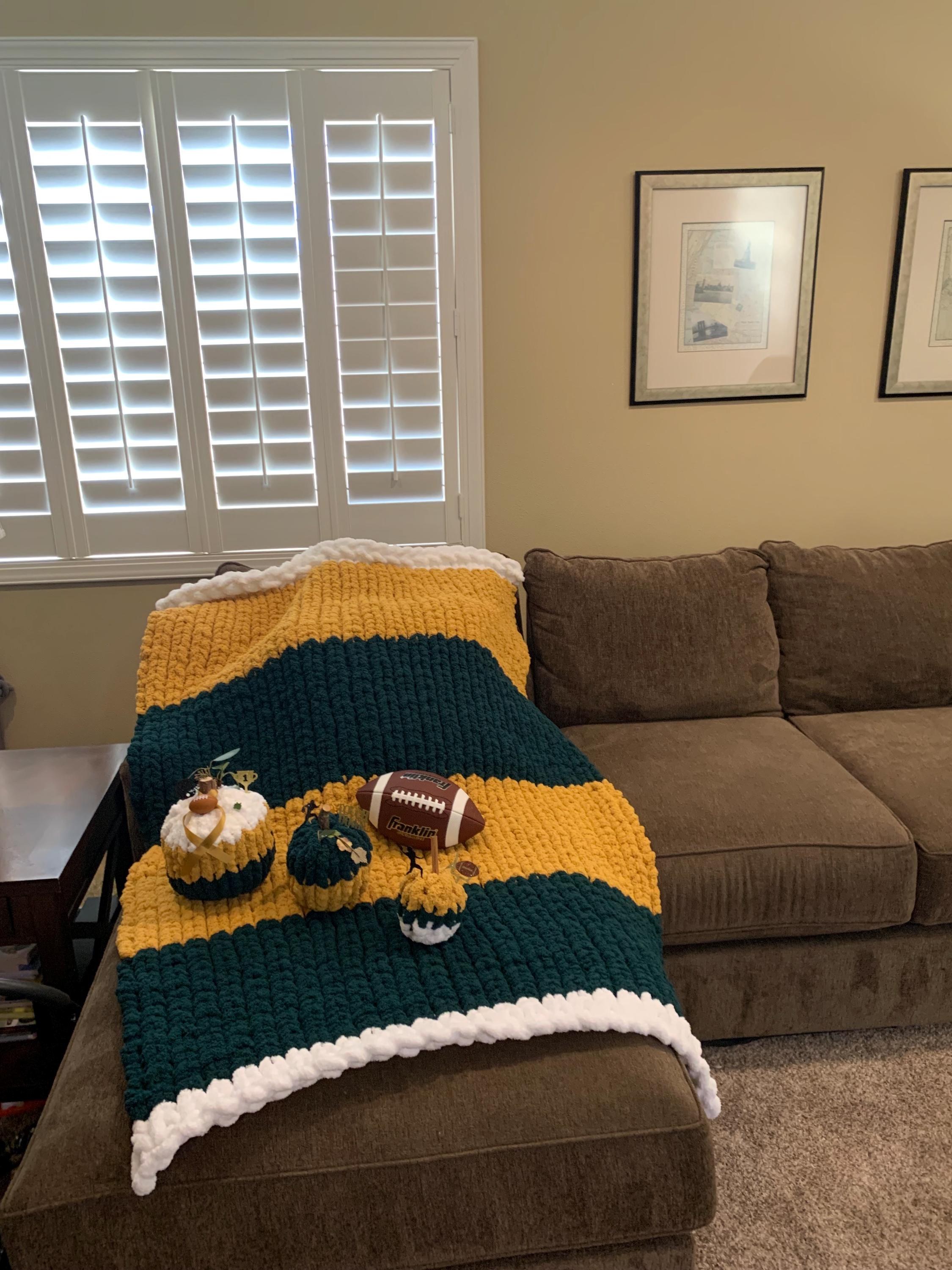 green bay Packers blanket gift for football fans