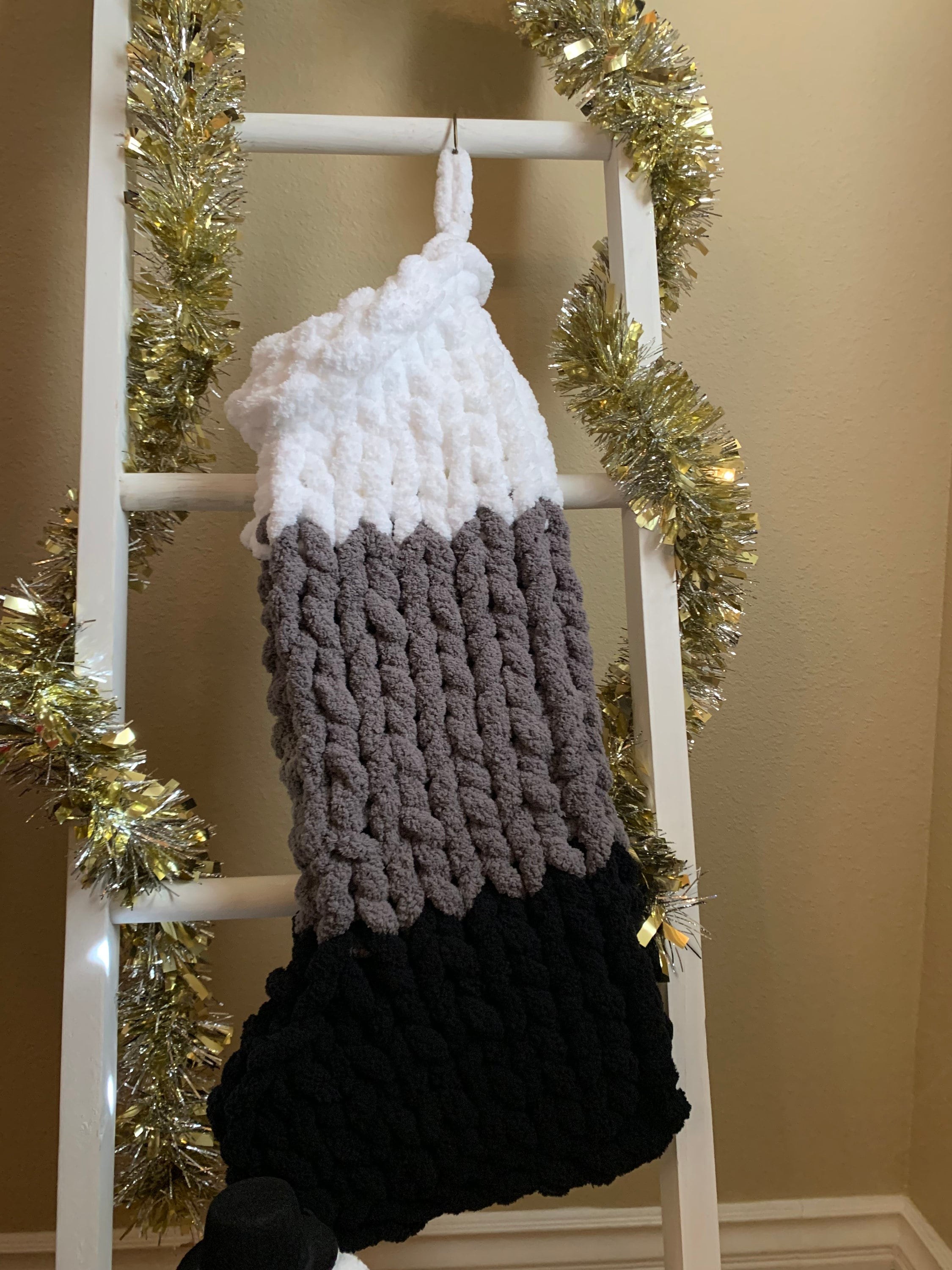 Jumbo Christmas stocking raiders team colors