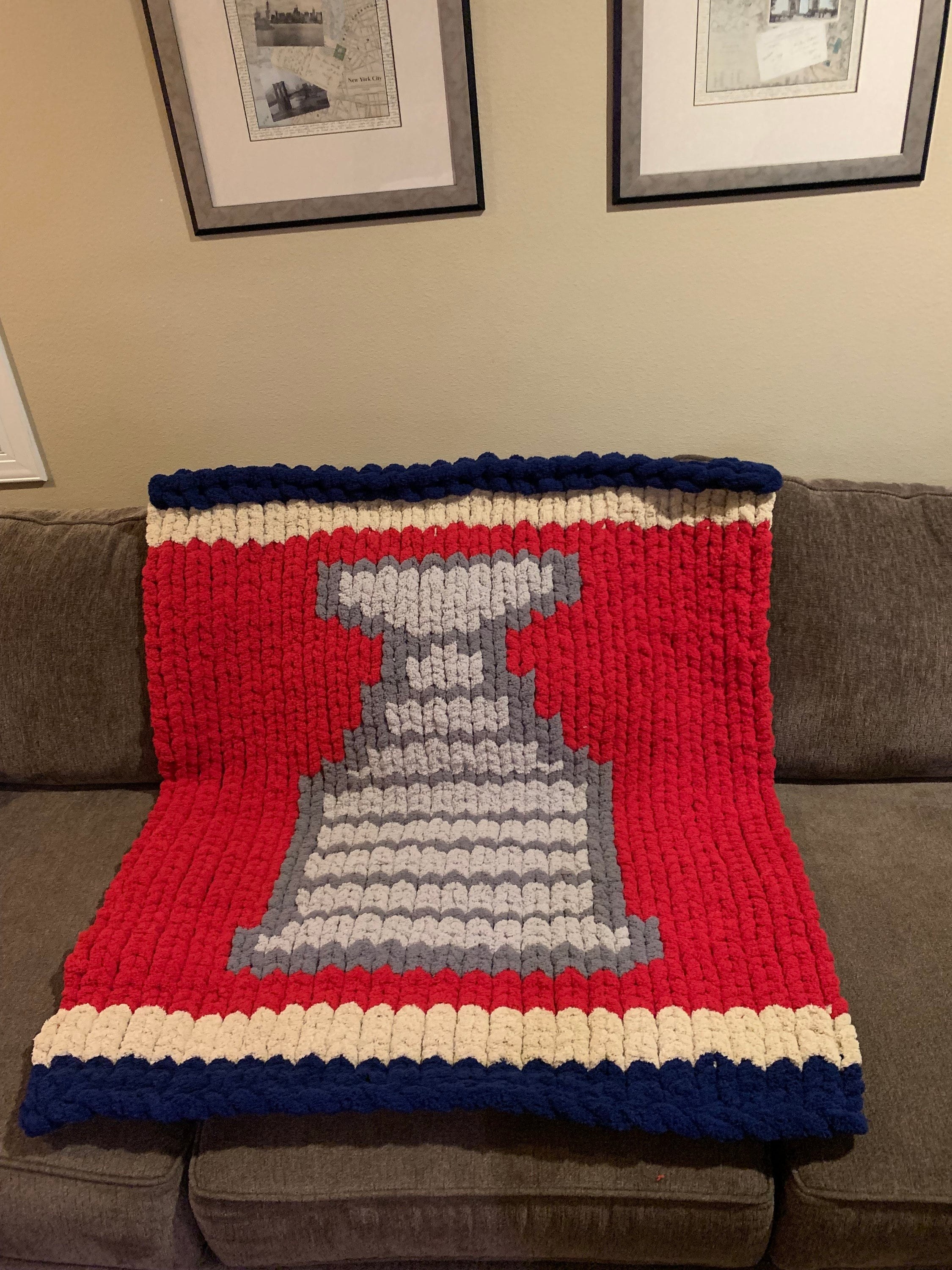 Florida Panthers 2024 and 2025 Stanley Cup winners throw blanket