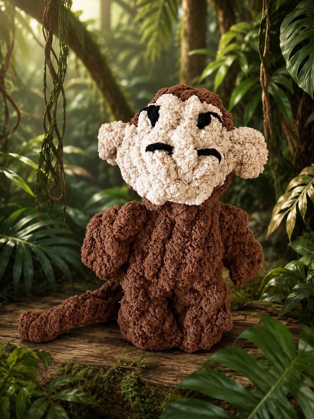 Monkey plushie