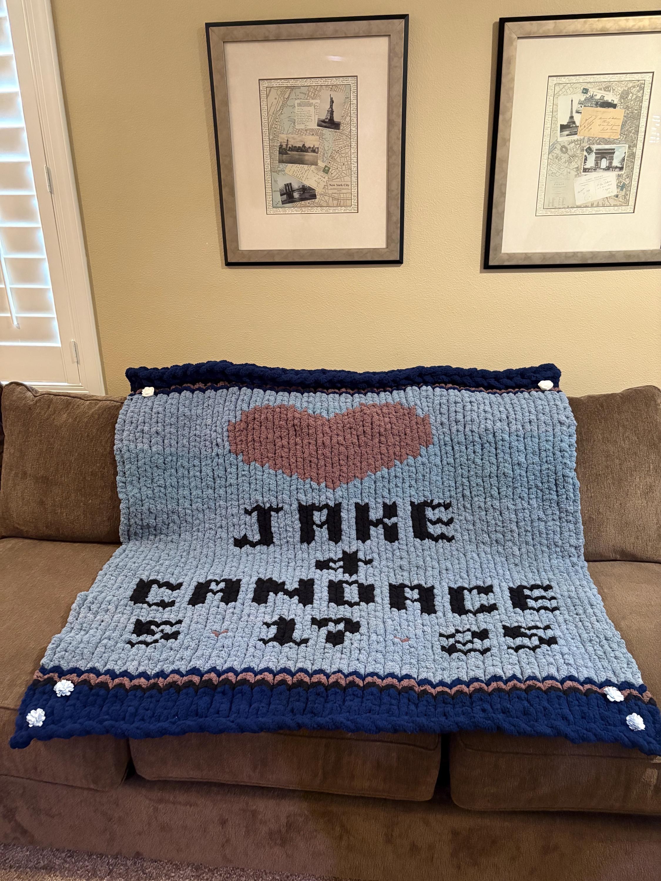 wedding custom order blanket