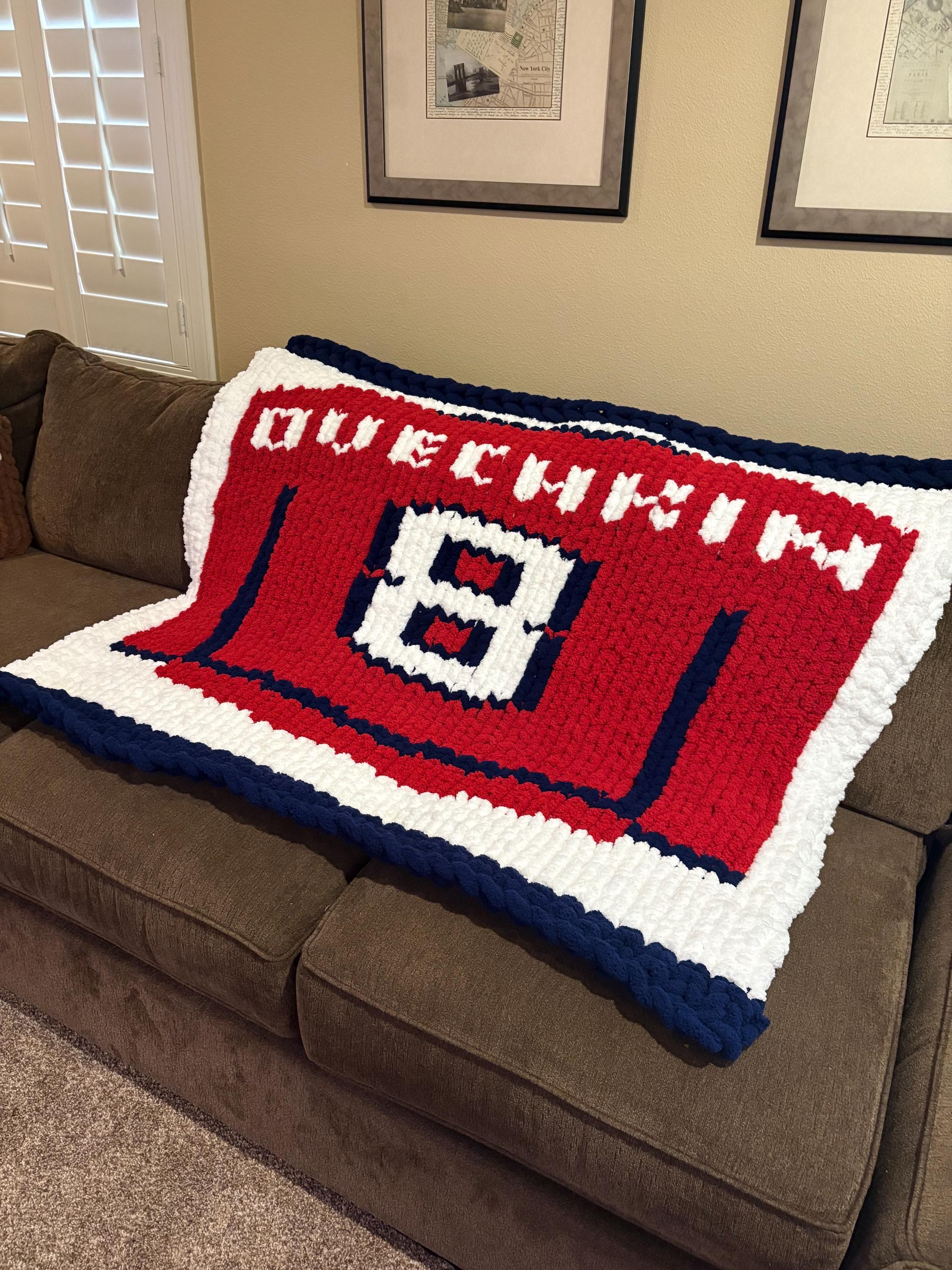 Ovechkin custom jersey blanket
