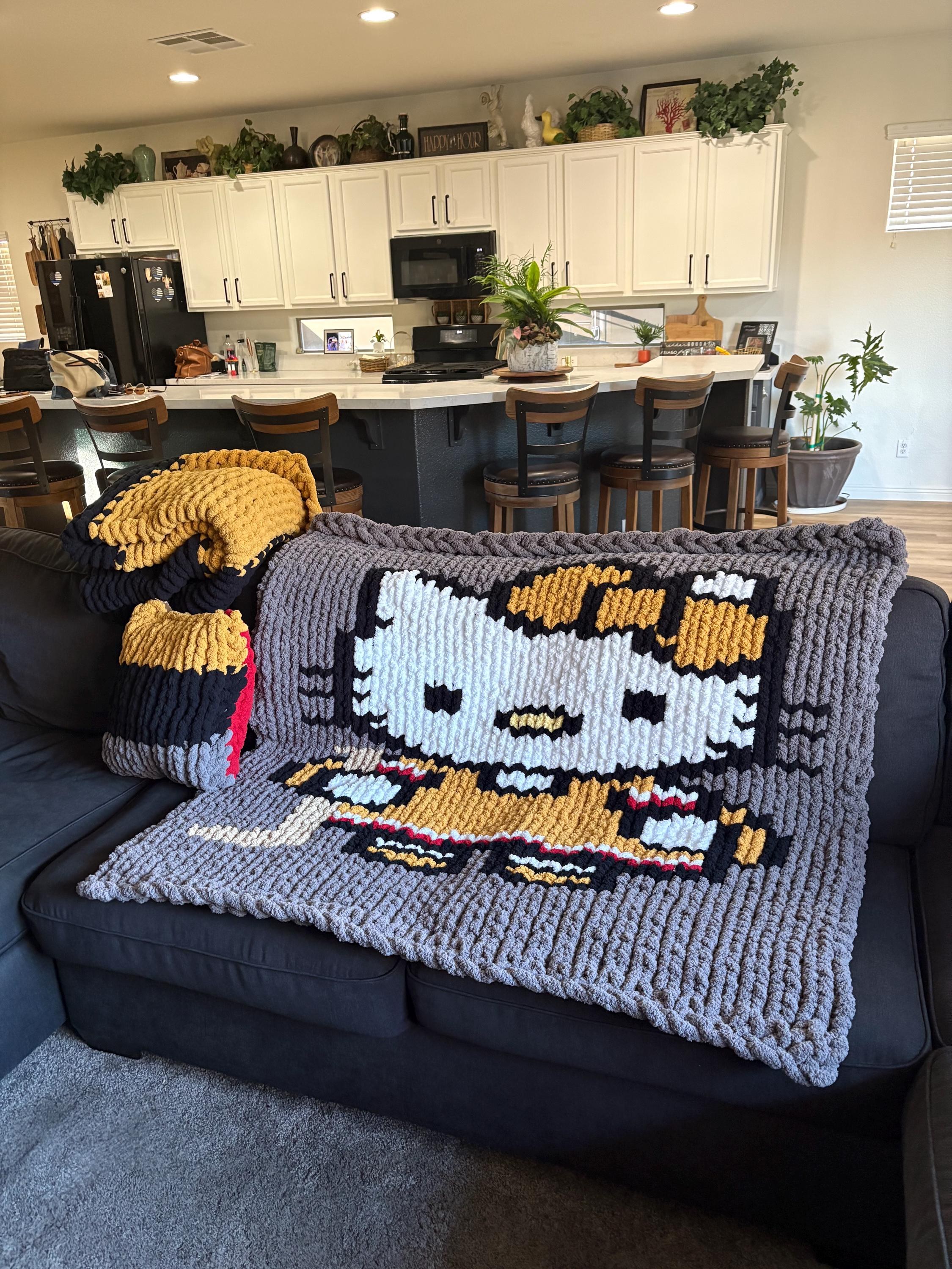 Hockey HK chunky blanket