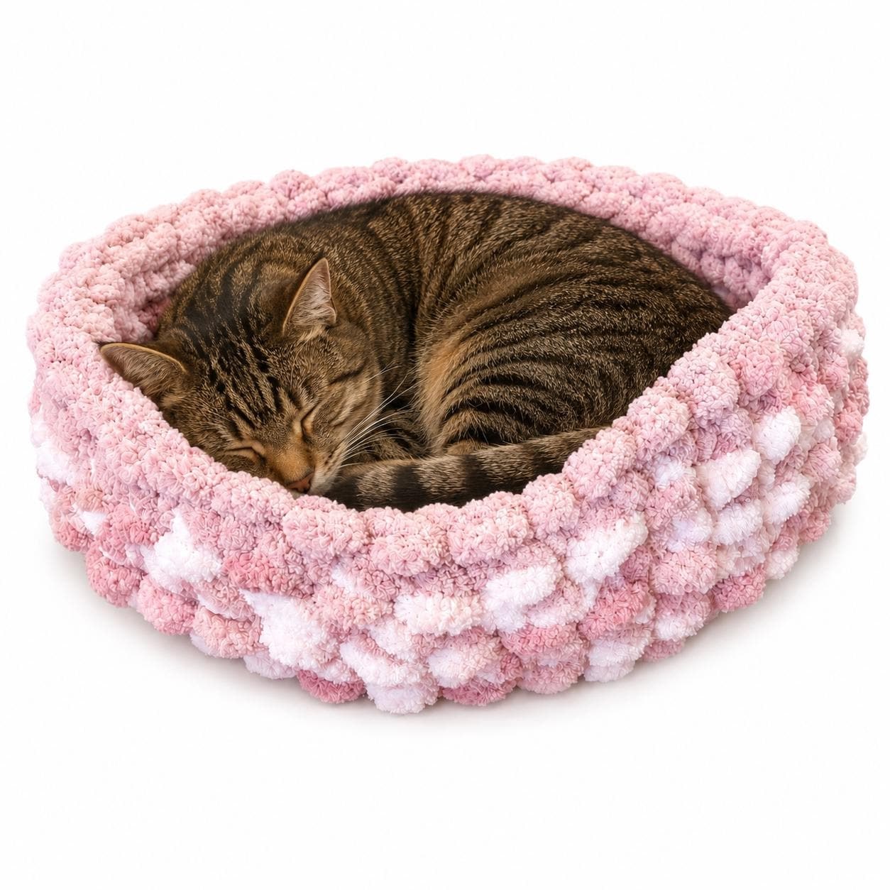 Round pet bed