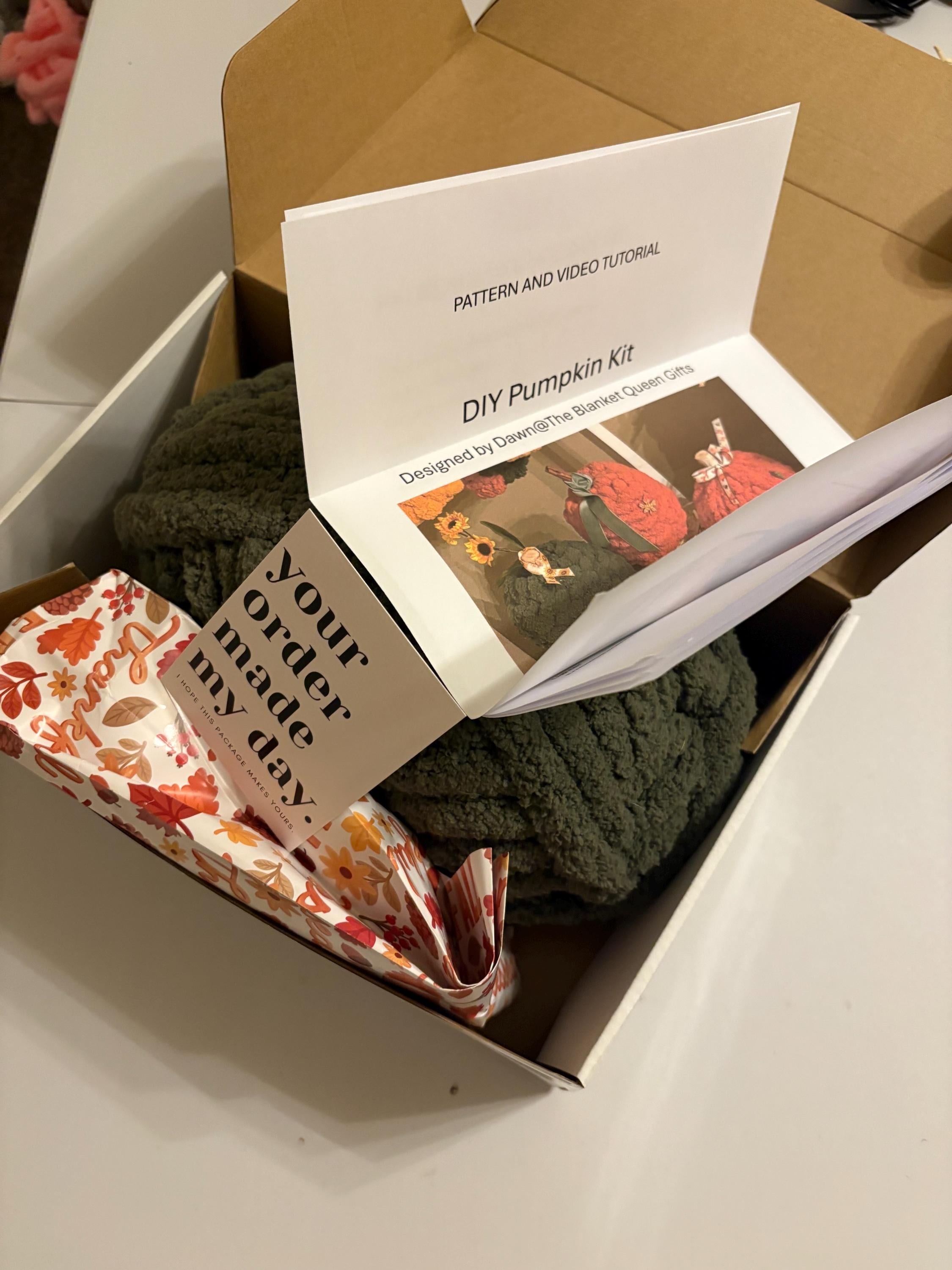 DIY Finger Knit Pumpkin Kit: Beginner-Friendly Craft