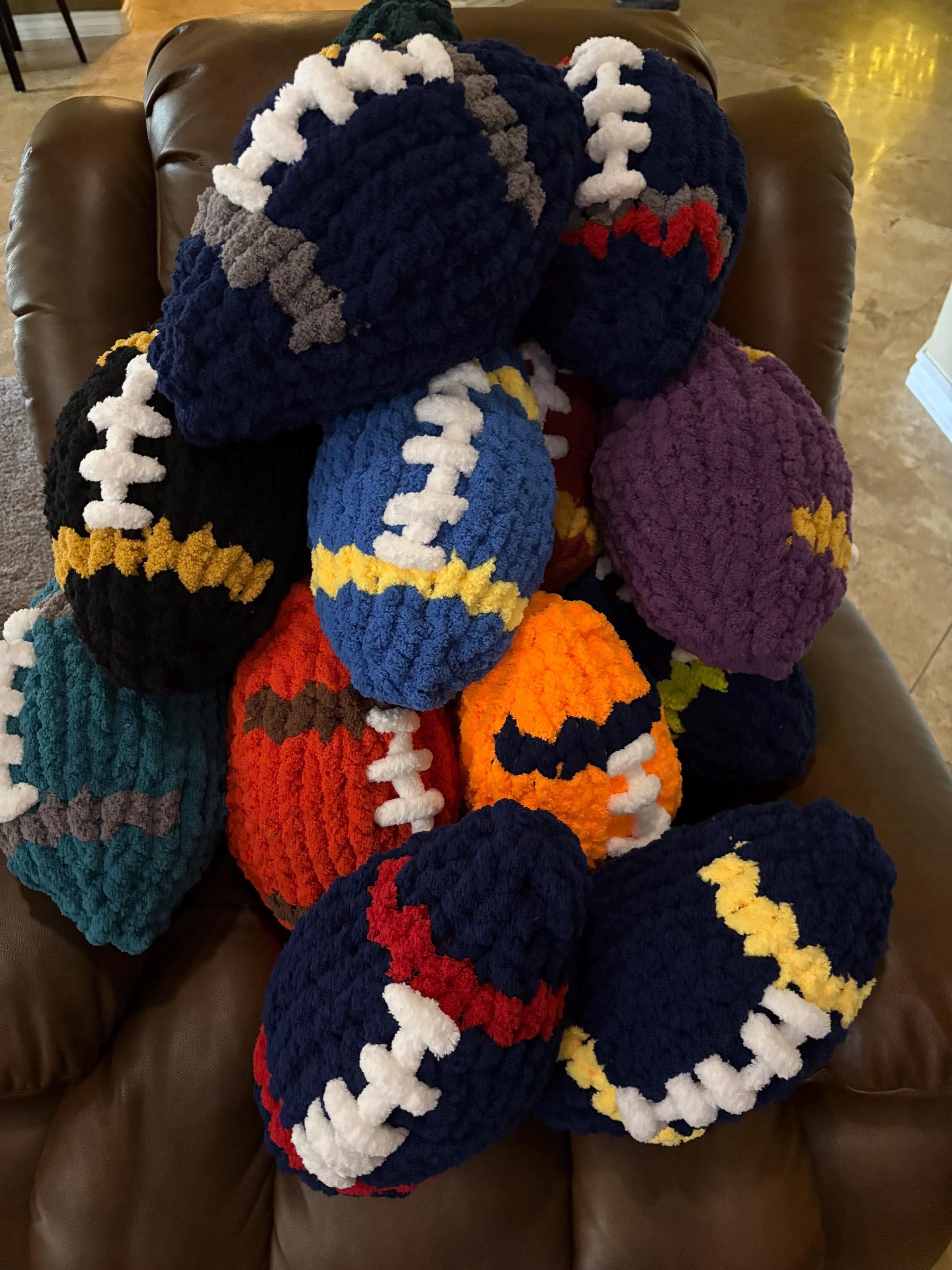 Football plushie pillow