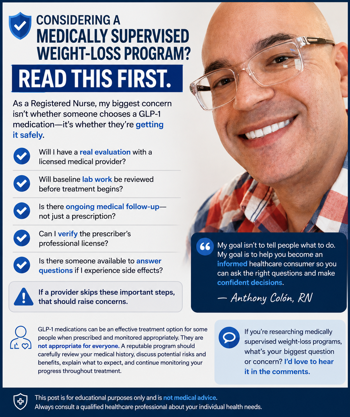 Questions to consider before choosing a medically supervised weight-loss program
