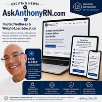 AskAnthonyRN.com wellness and weight-loss education announcement