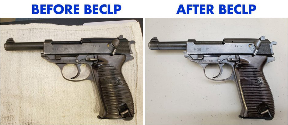 Firearm cleaning comparison from BlueEagle CLP