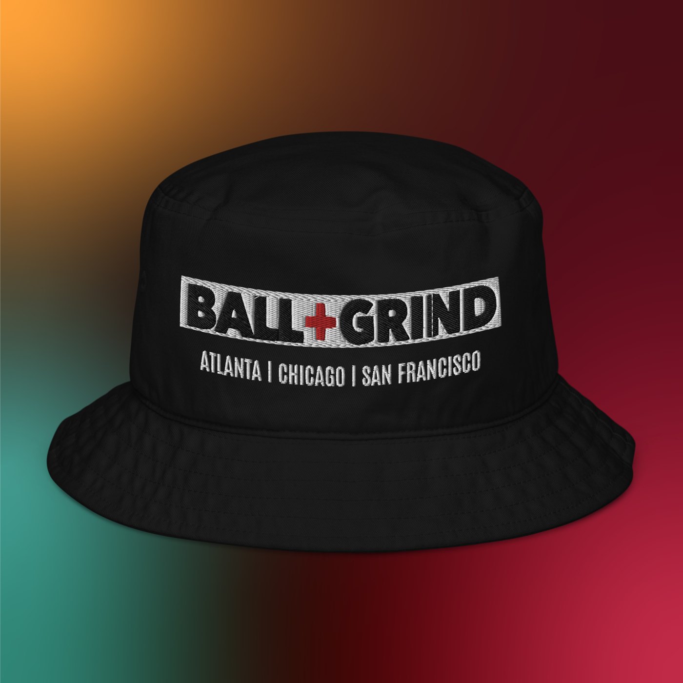 BALL+GRIND - ATL, CHI, SAN FRAN Organic Bucket Hat