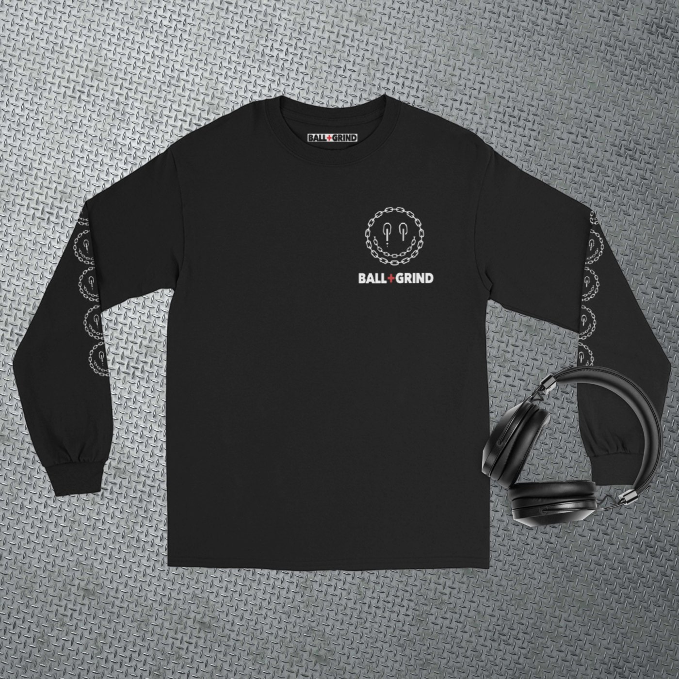 BALL+GRIND - BE GRATEFUL! Men’s Long Sleeve Tee Shirt
