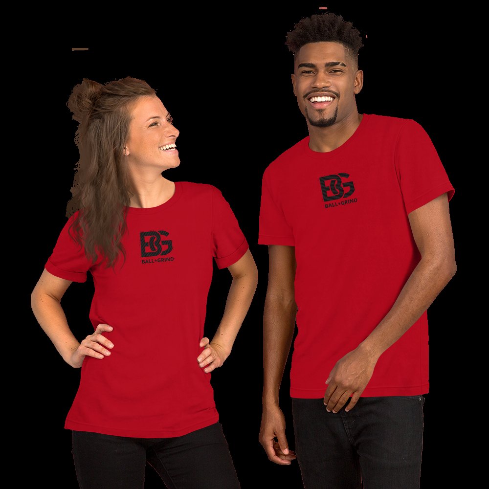 BALL+GRIND - BG Black Stitched Short-Sleeve Unisex T-Shirt