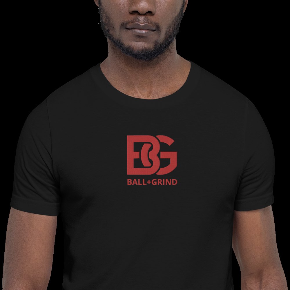 BALL+GRIND - BG (BRED)Stitched Short-Sleeve Unisex