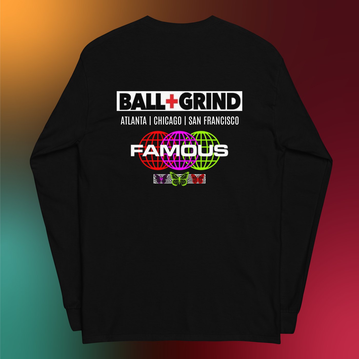 BALL+GRIND - BG FAMOUS Men’s Long Sleeve T-Shirt